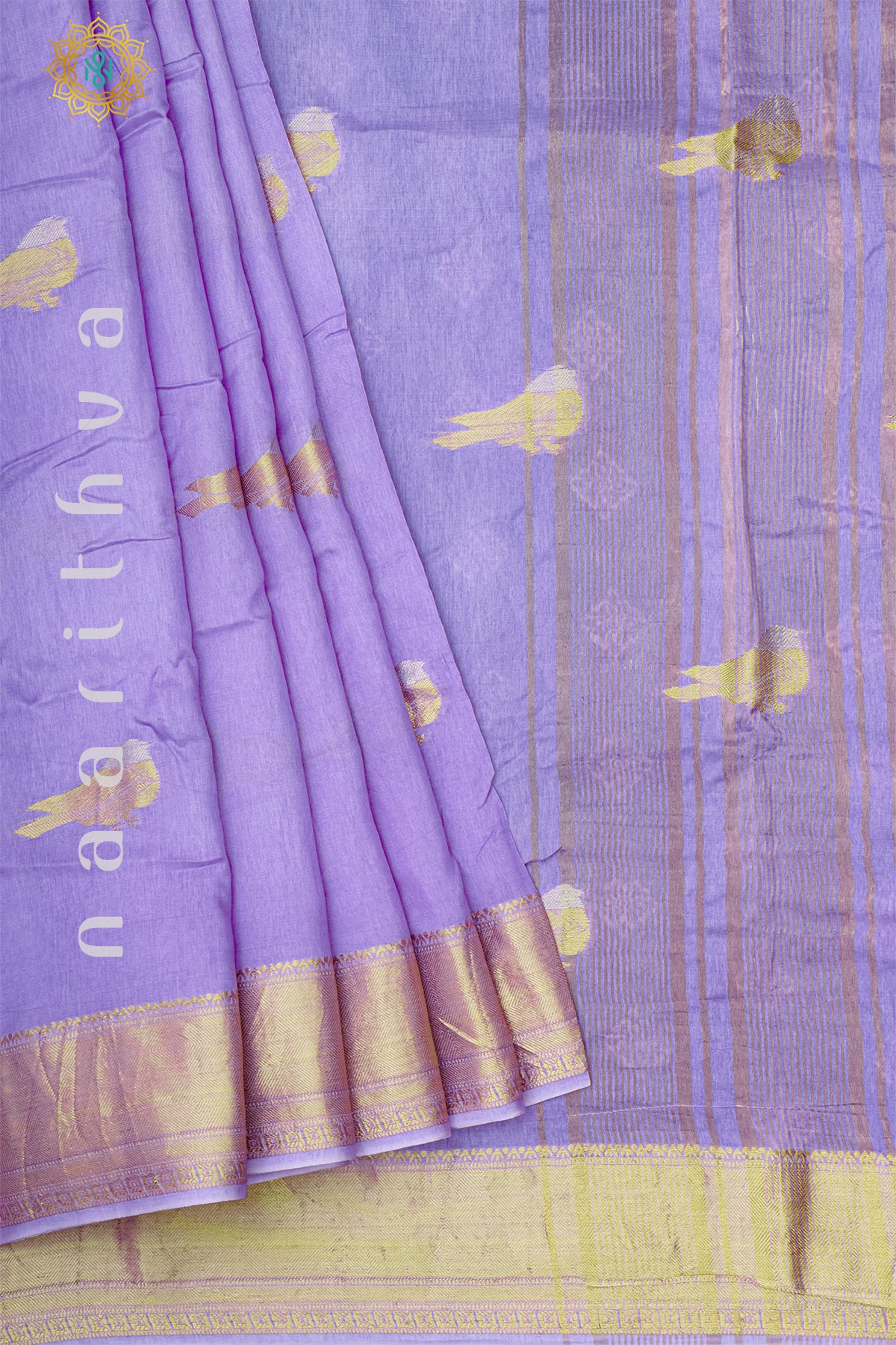 LAVENDER WITH PURPLE - DOLA SILK