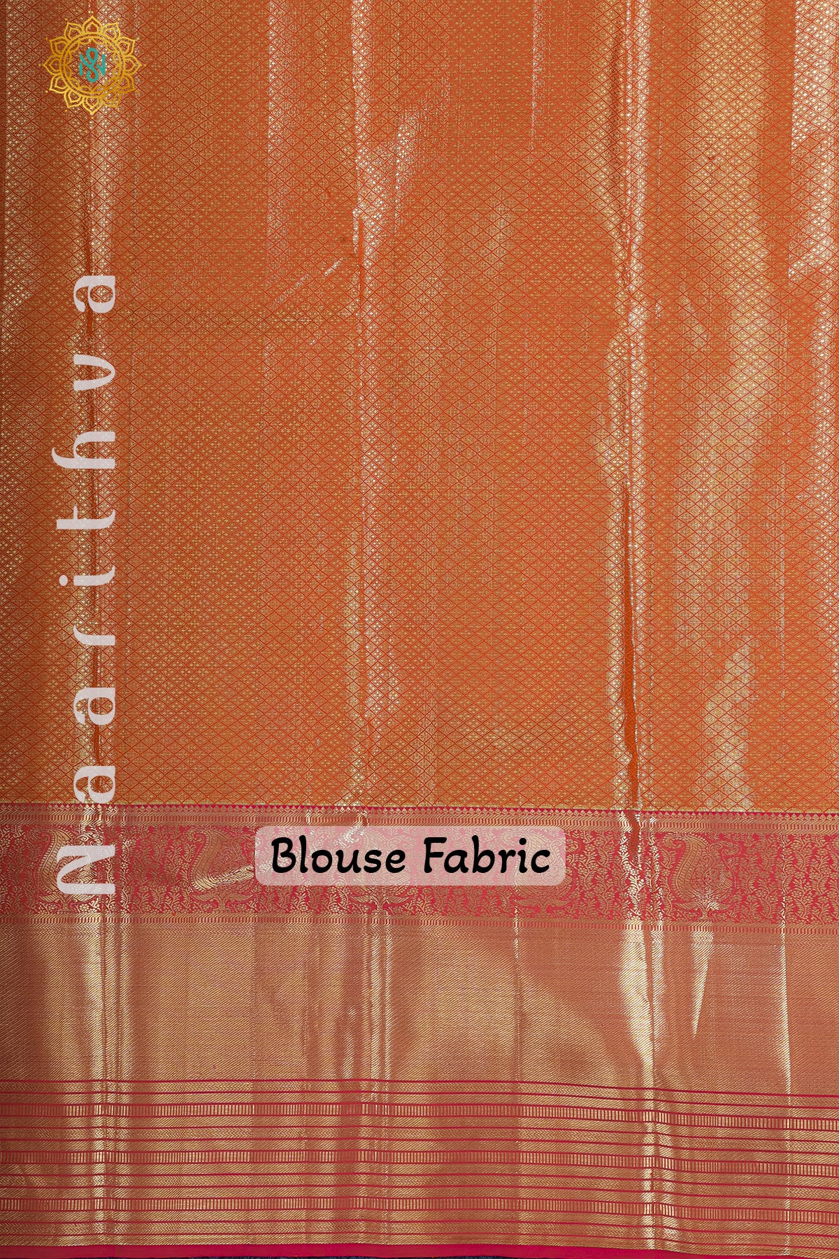 GOLD TISSUE WITH PINK - PURE KANJIVARAM SILK