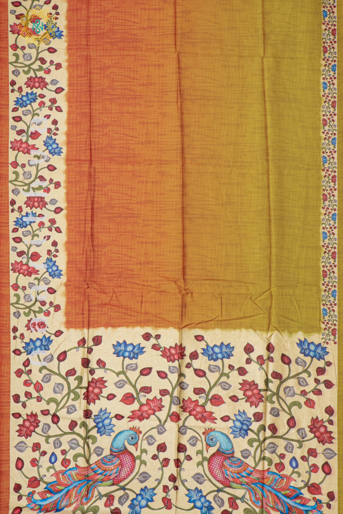 ORANGE - SEMI TUSSAR SILK