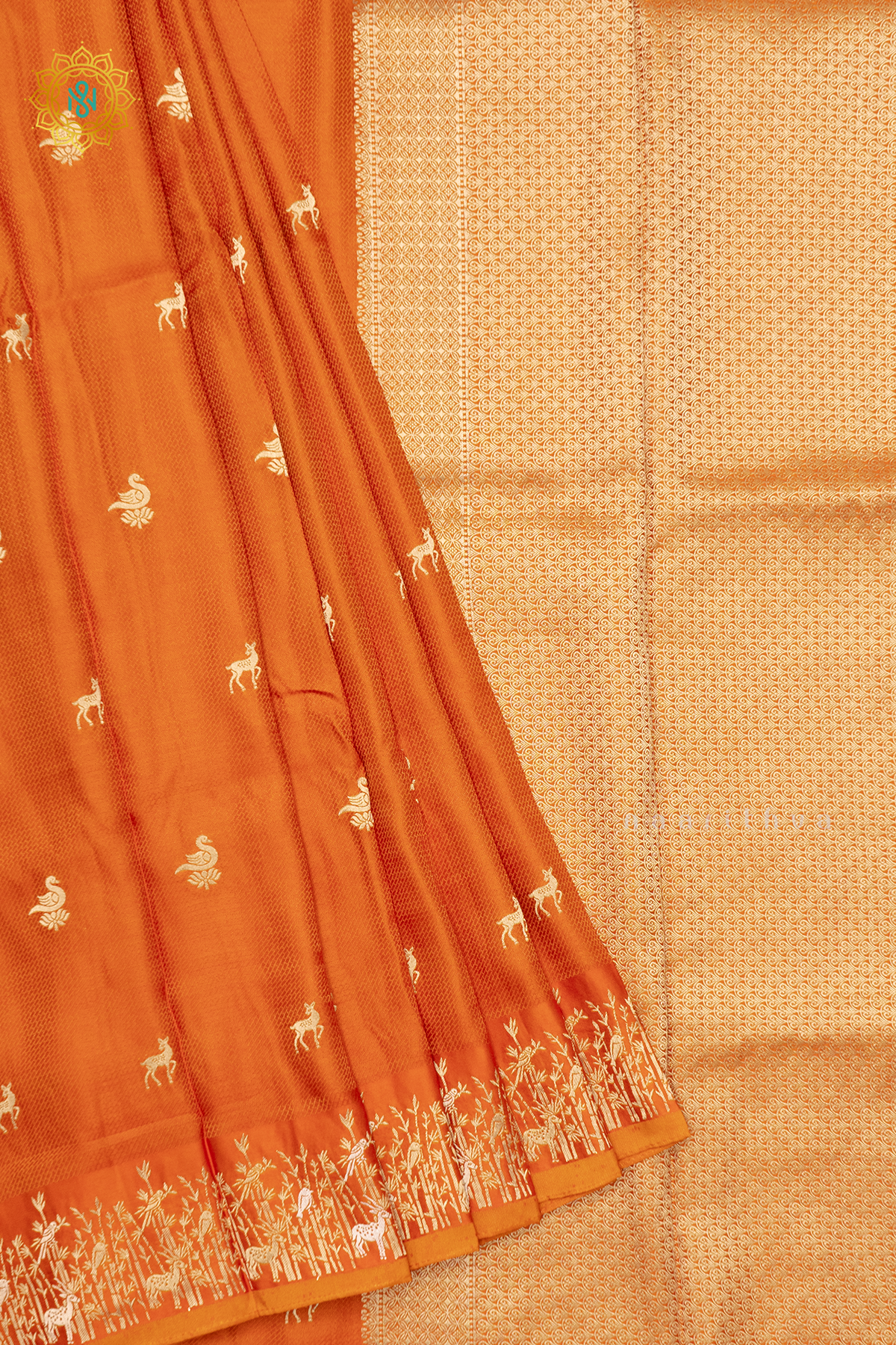 ORANGE - SATIN CREPE