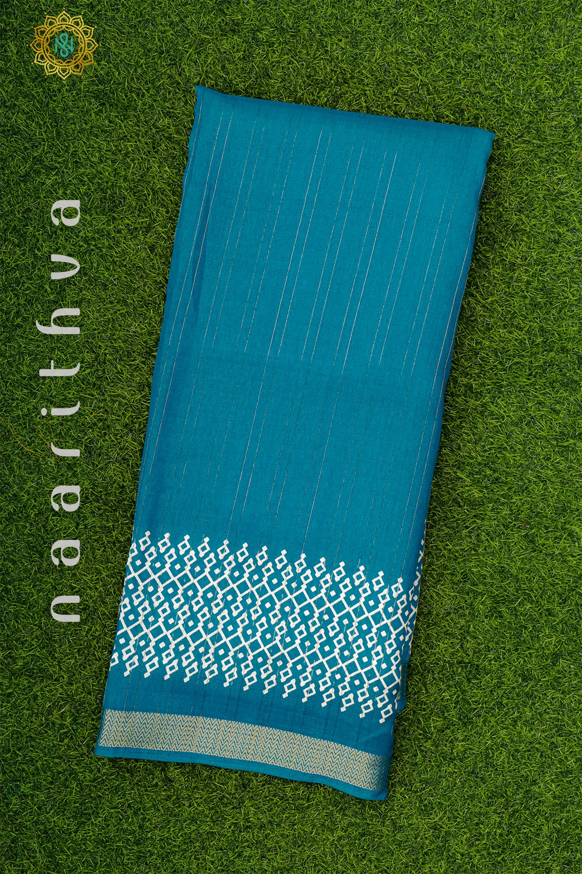 AQUA BLUE - JUTE COTTON