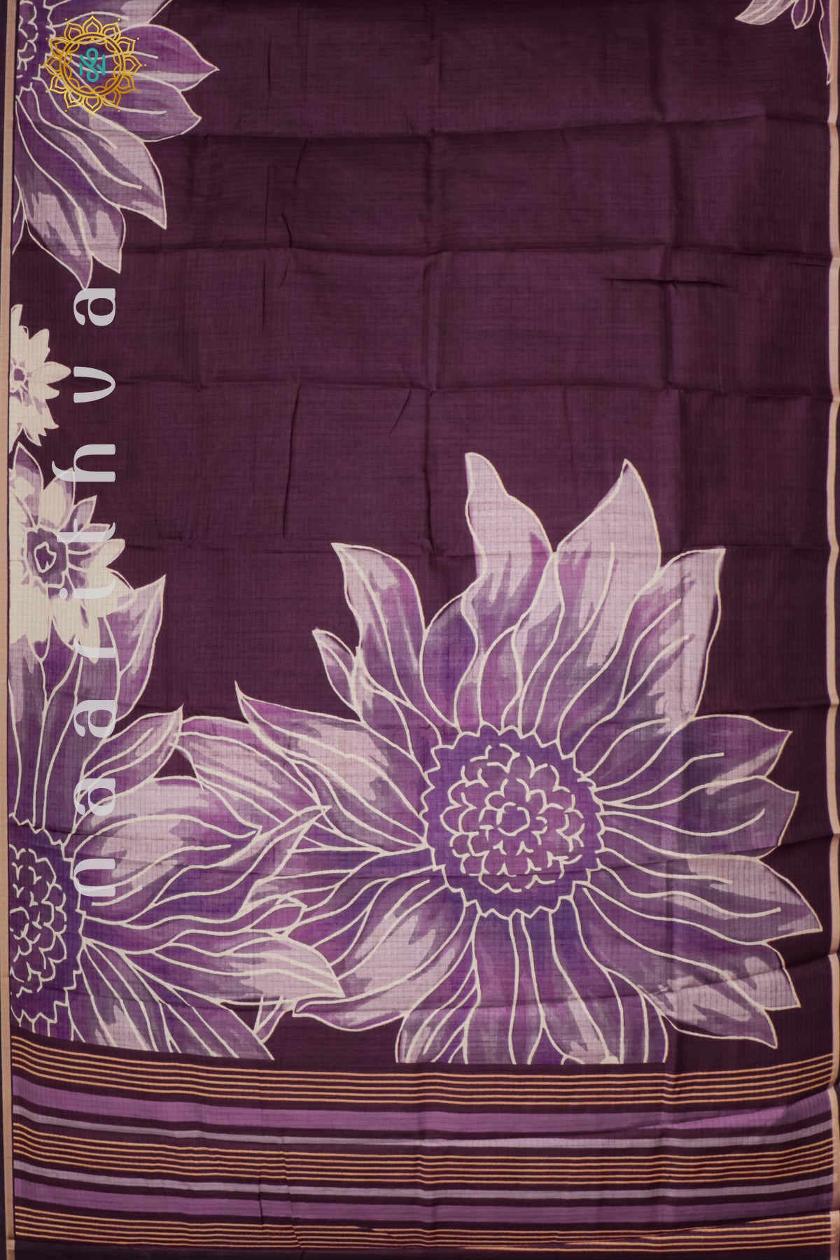 DEEP PURPLE - SEMI TUSSAR SILK