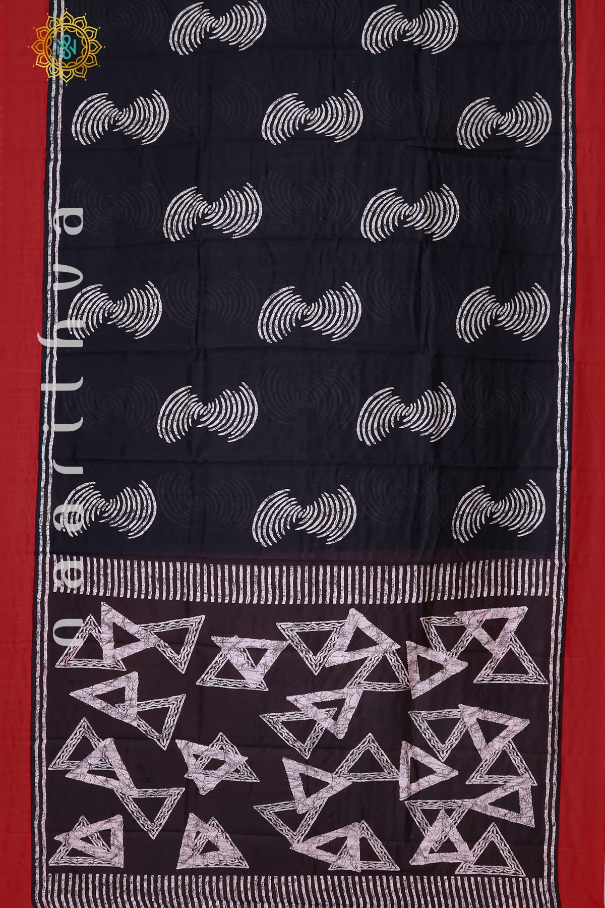 BLACK WITH RED - KOTHA TUSSAR