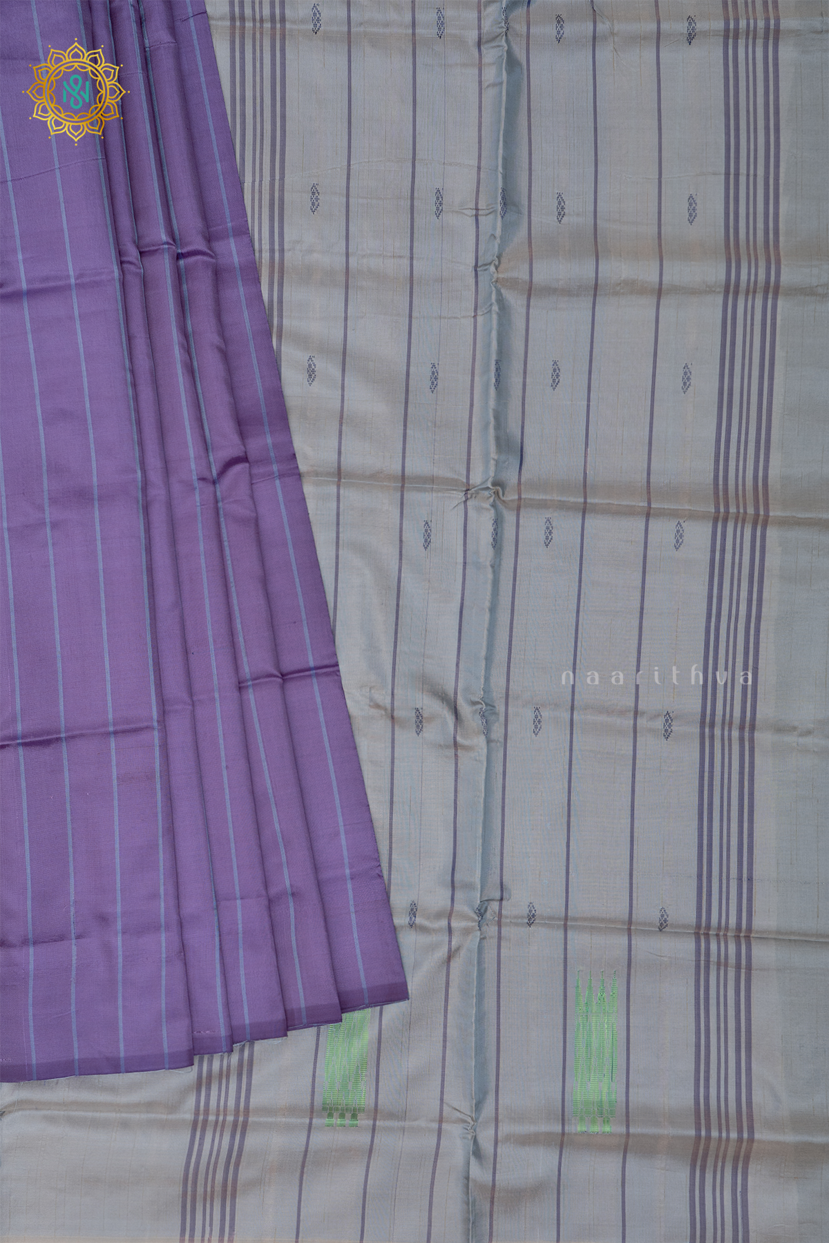 PURPLE WITH AQUA BLUE - BANANA PITH