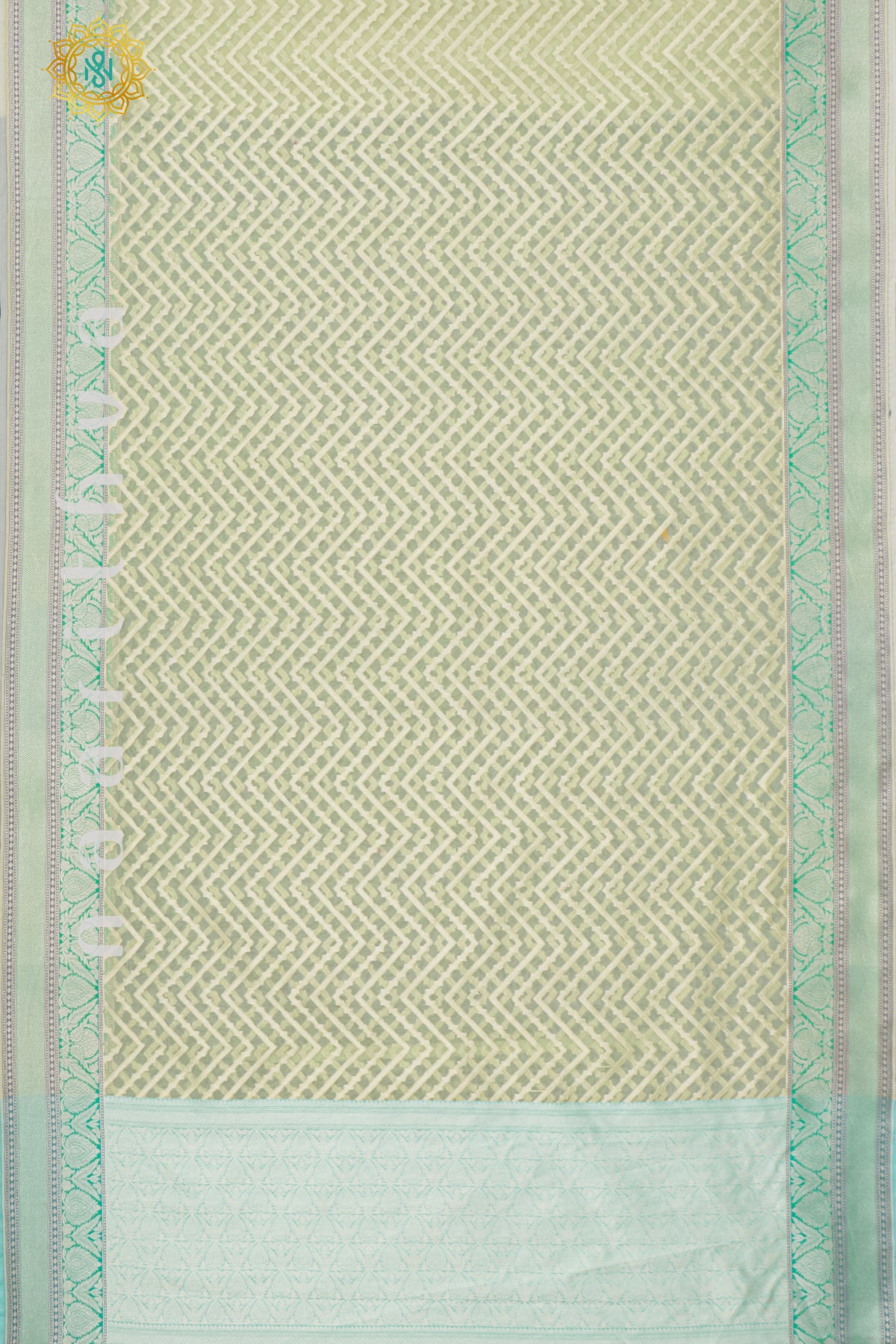 PISTA GREEN WITH CYAN GREEN - KORA ORGANZA