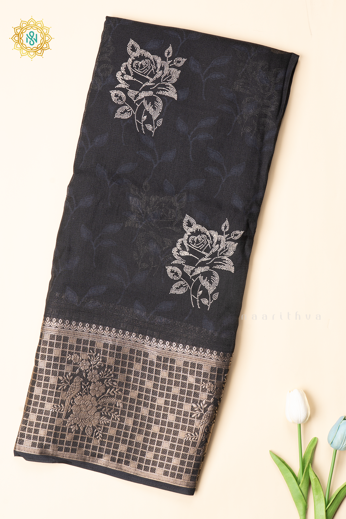 BLACK - SEMI GEORGETTE