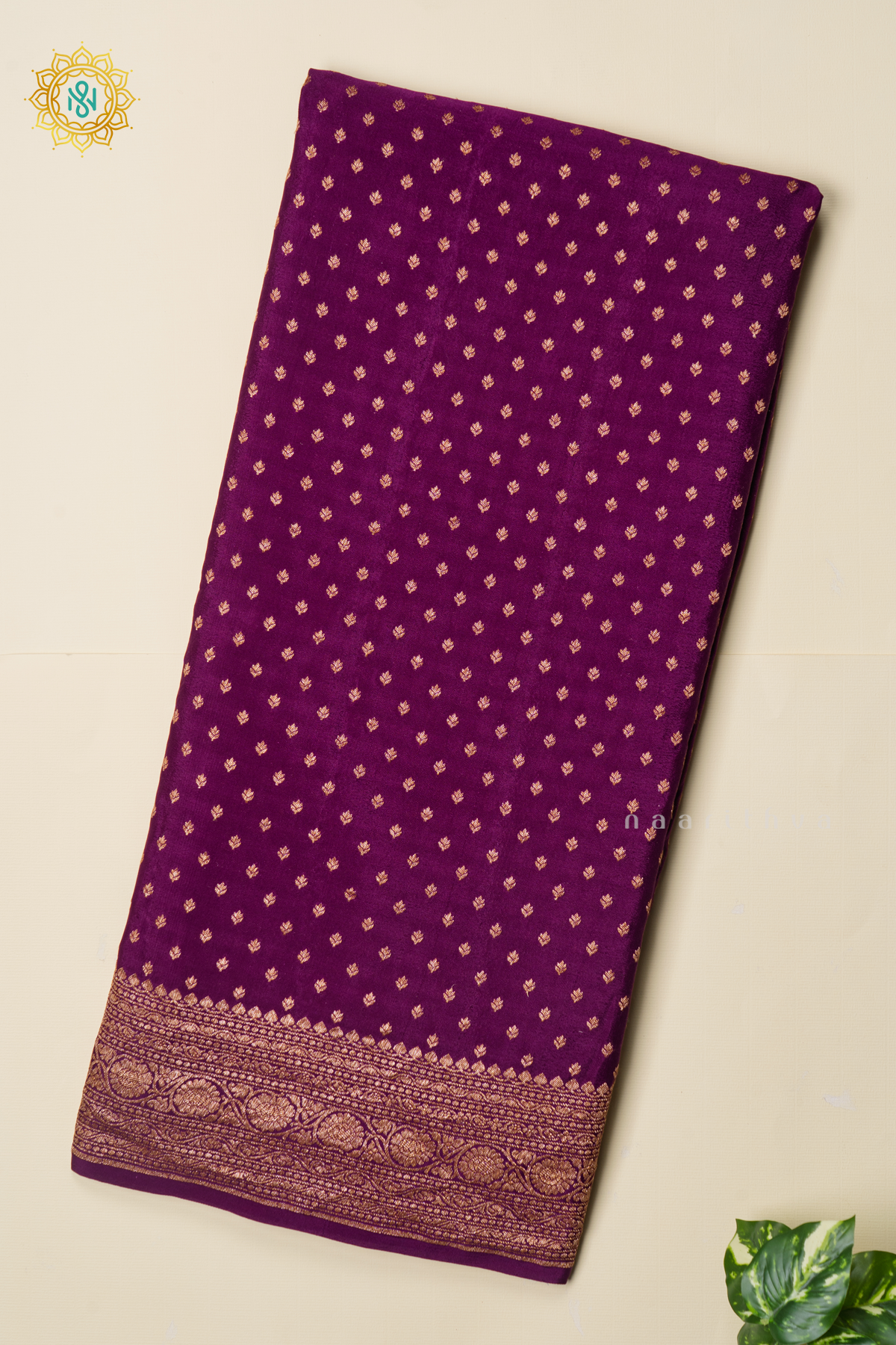 WINE - PURE BANARASI CREPE