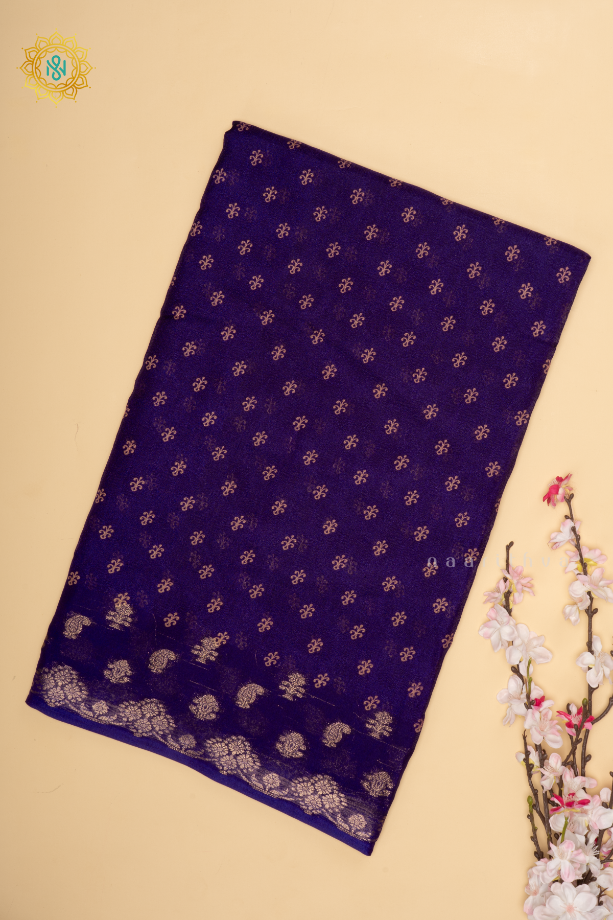 PURPLE - SEMI GEORGETTE SAREE