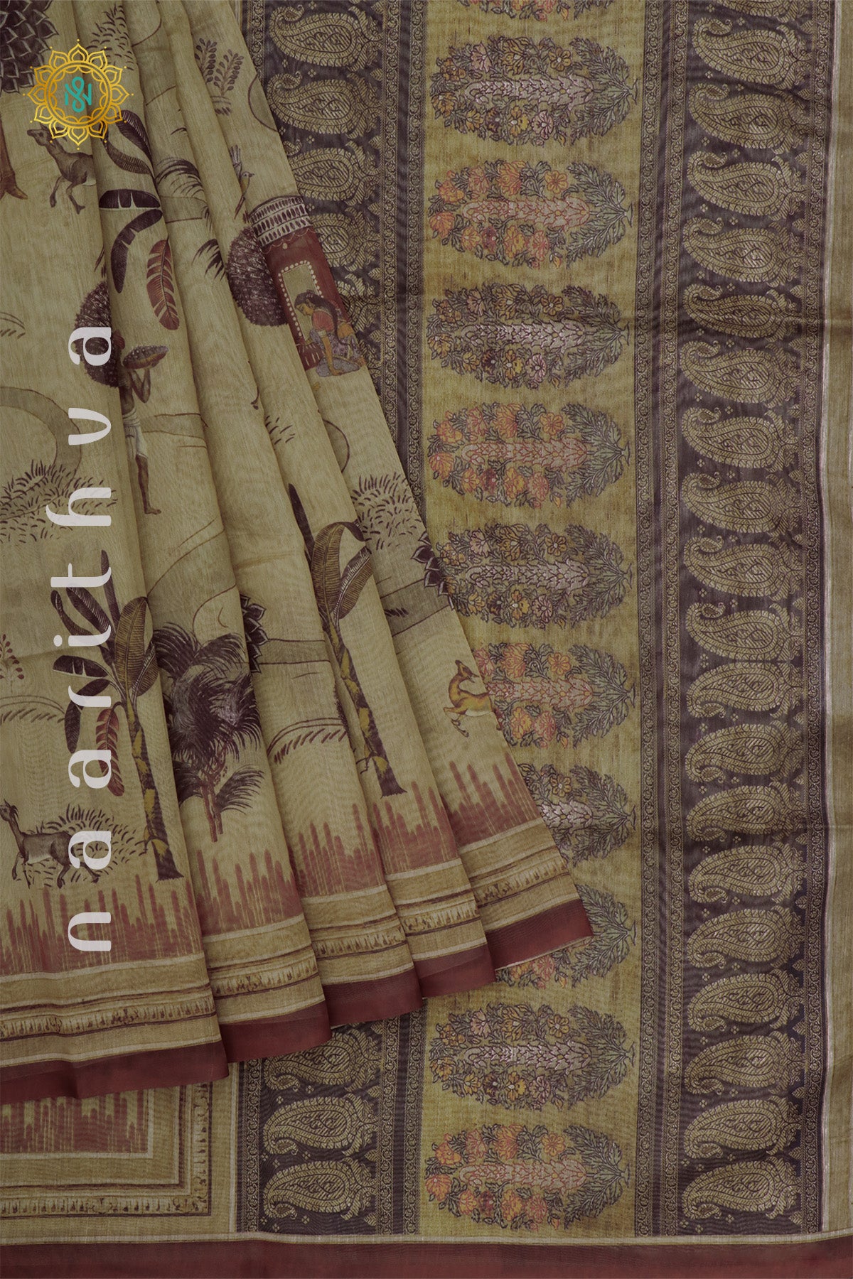 BEIGE - CHANDERI SILK COTTON