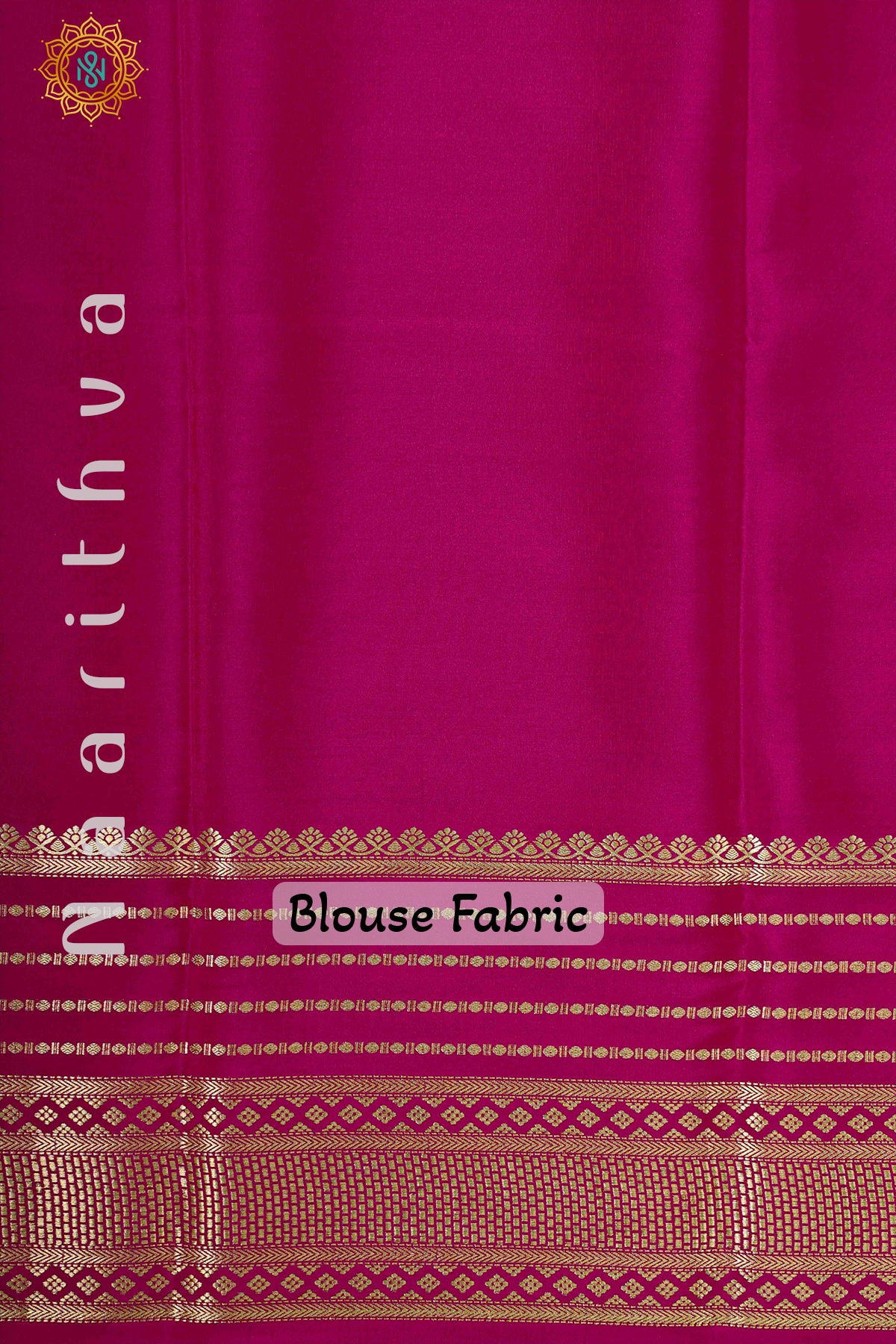 GREEN WITH PINK - PURE MYSORE CREPE SILK