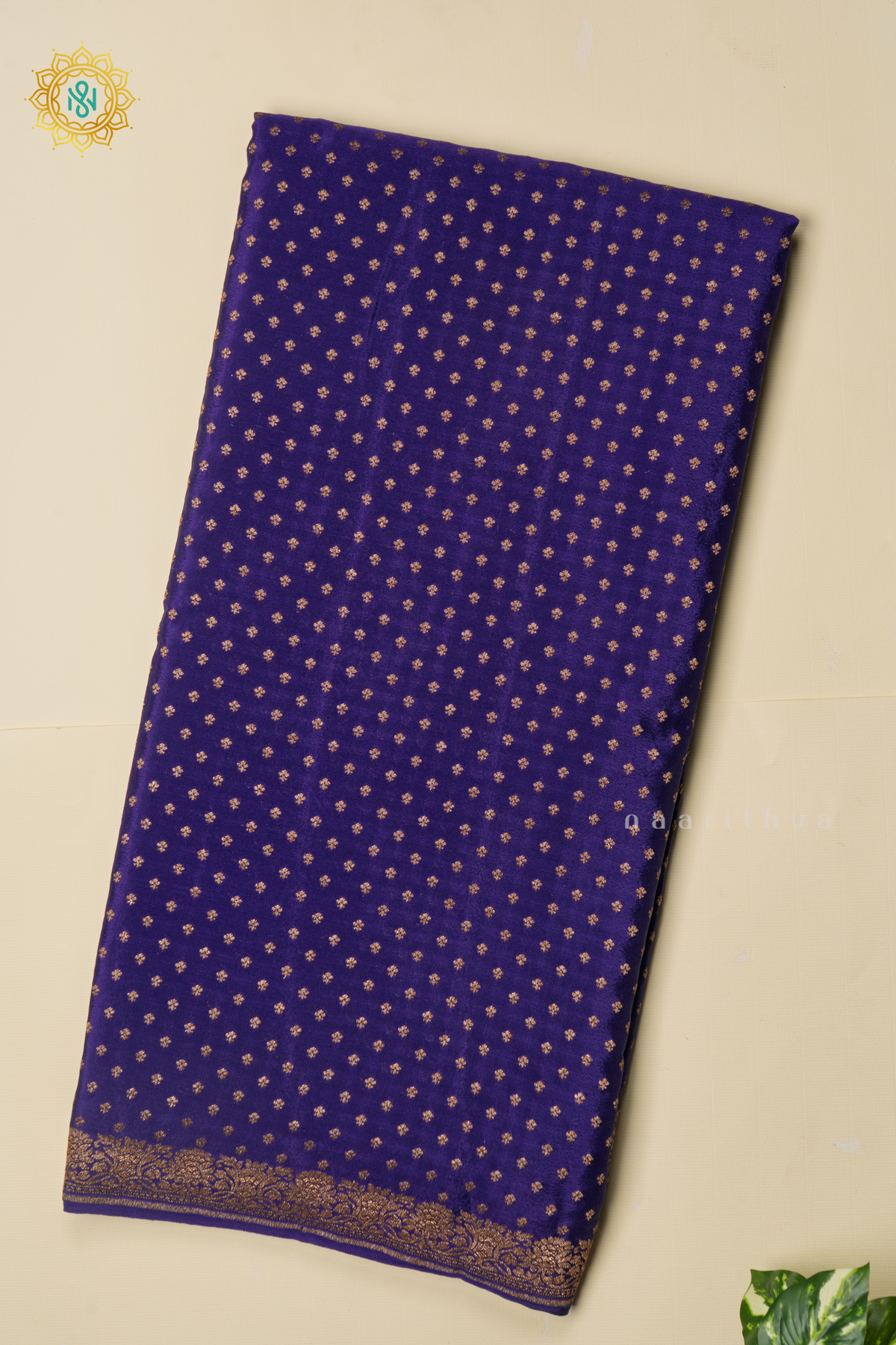BLUE - PURE BANARASI CREPE