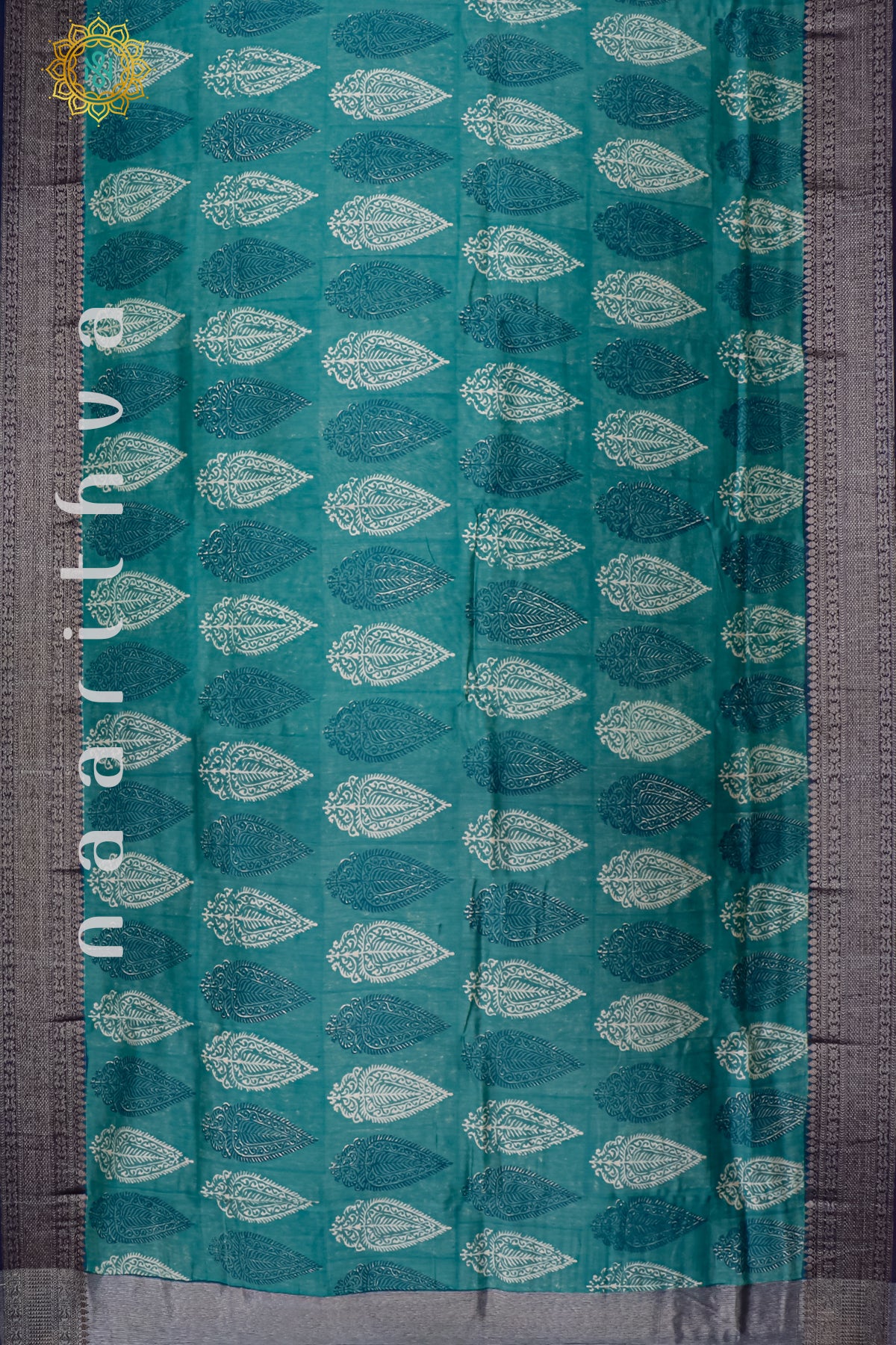 LIGHT BLUE - CHANDERI SILK COTTON