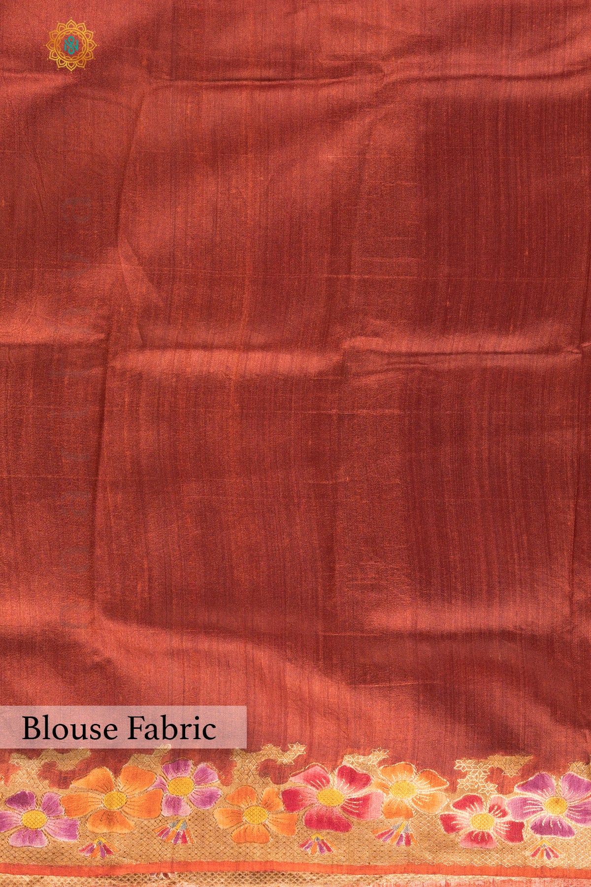 RUST ORANGE - PURE TUSSAR SILK WITH ZARI WOVEN HAND BRUSH BORDER & PALLU