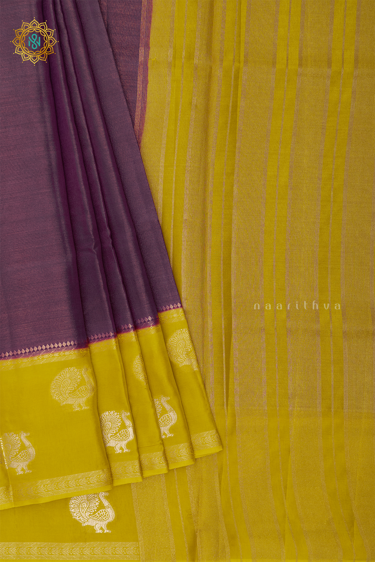 PURPLE WITH YELLOW - SEMI TISSUE