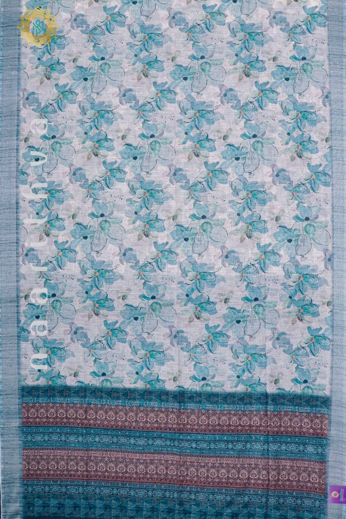 AQUA BLUE - LINEN BY COTTON