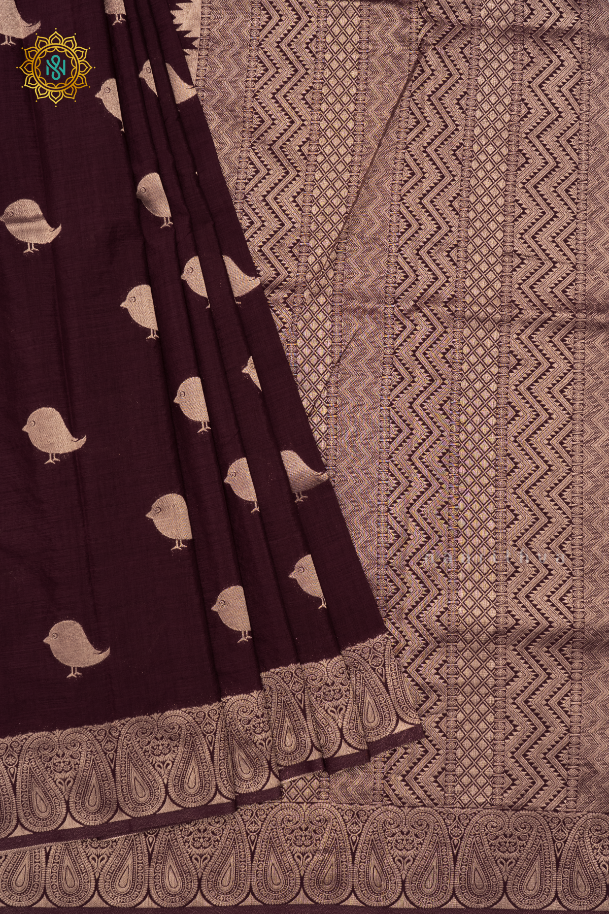 DEEP WINE - CHANDERI SILK COTTON