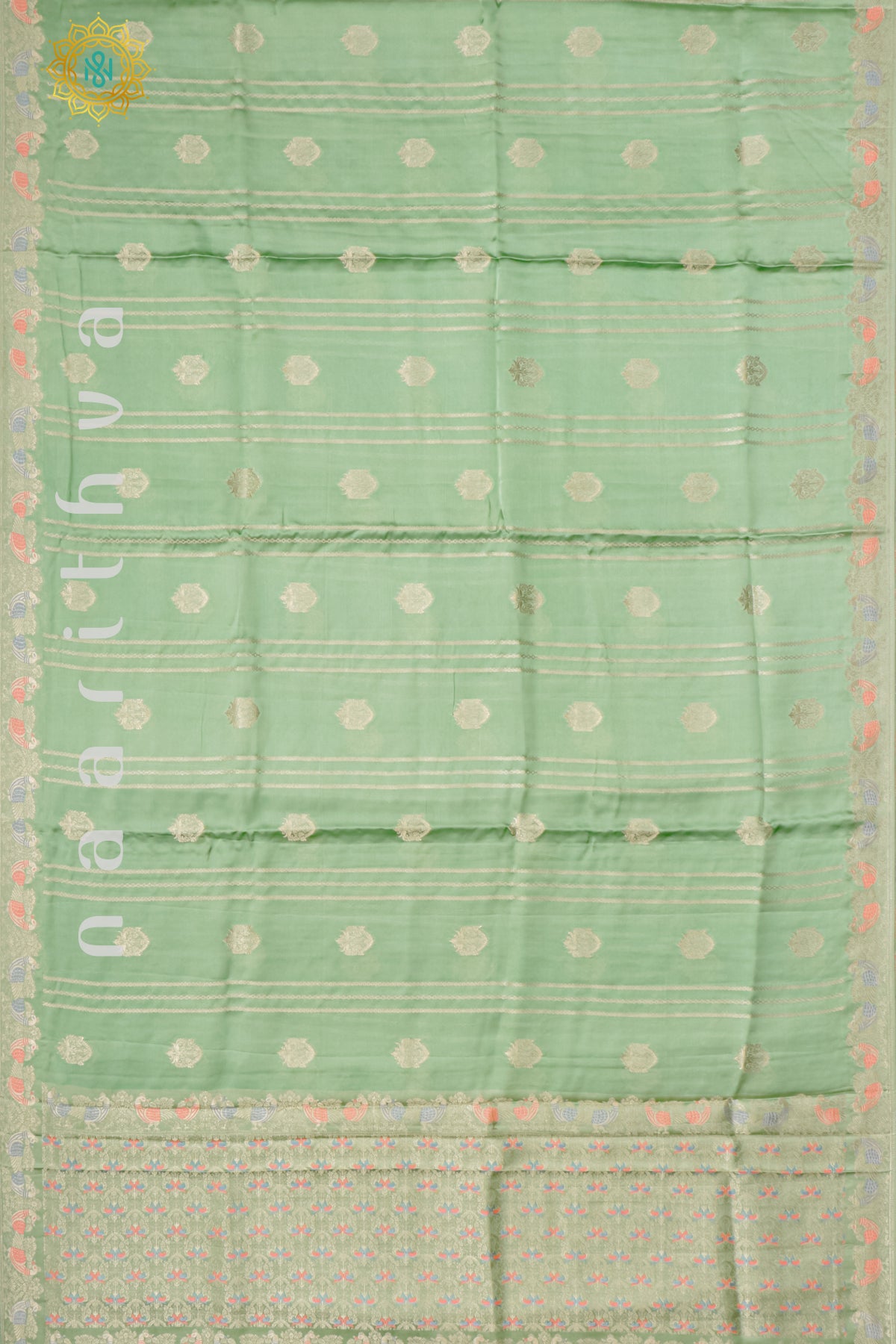 PASTEL GREEN - BANARASI SATIN