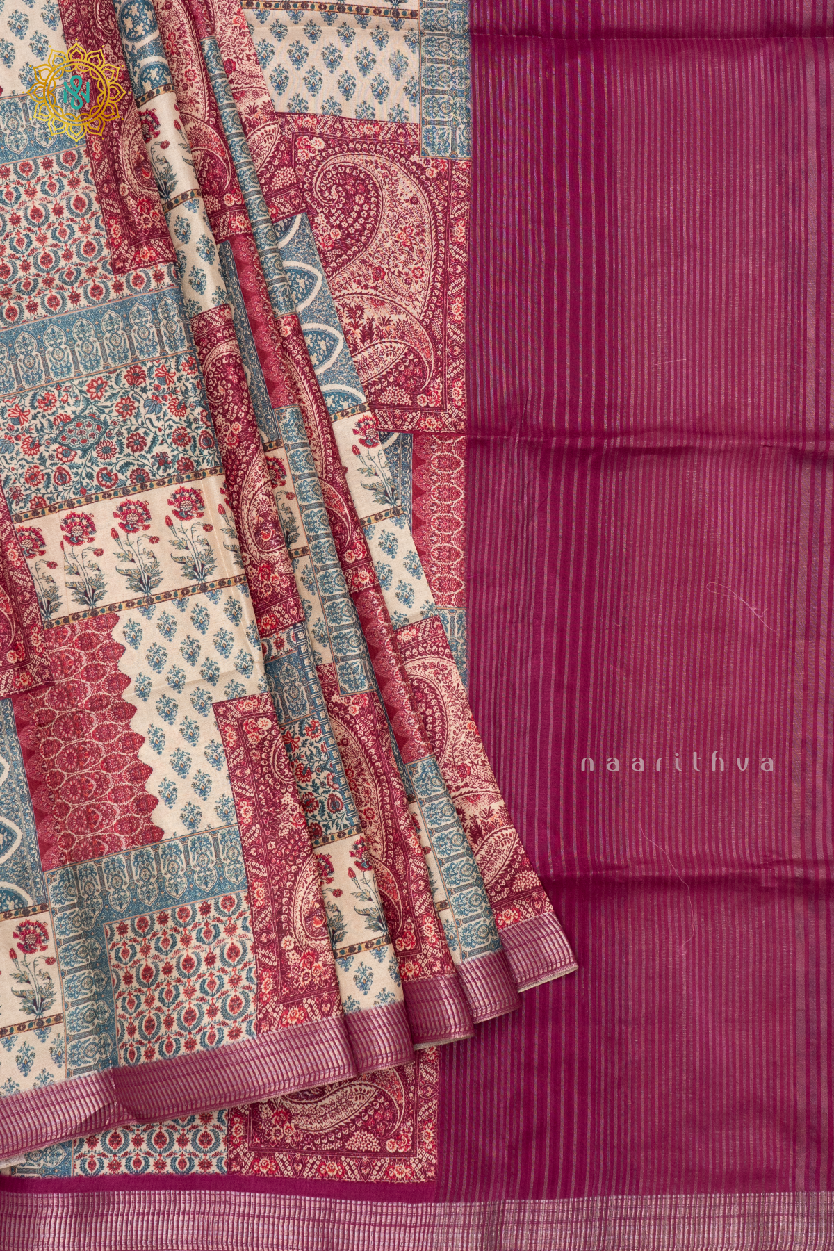 WINE - SEMI TUSSAR SILK