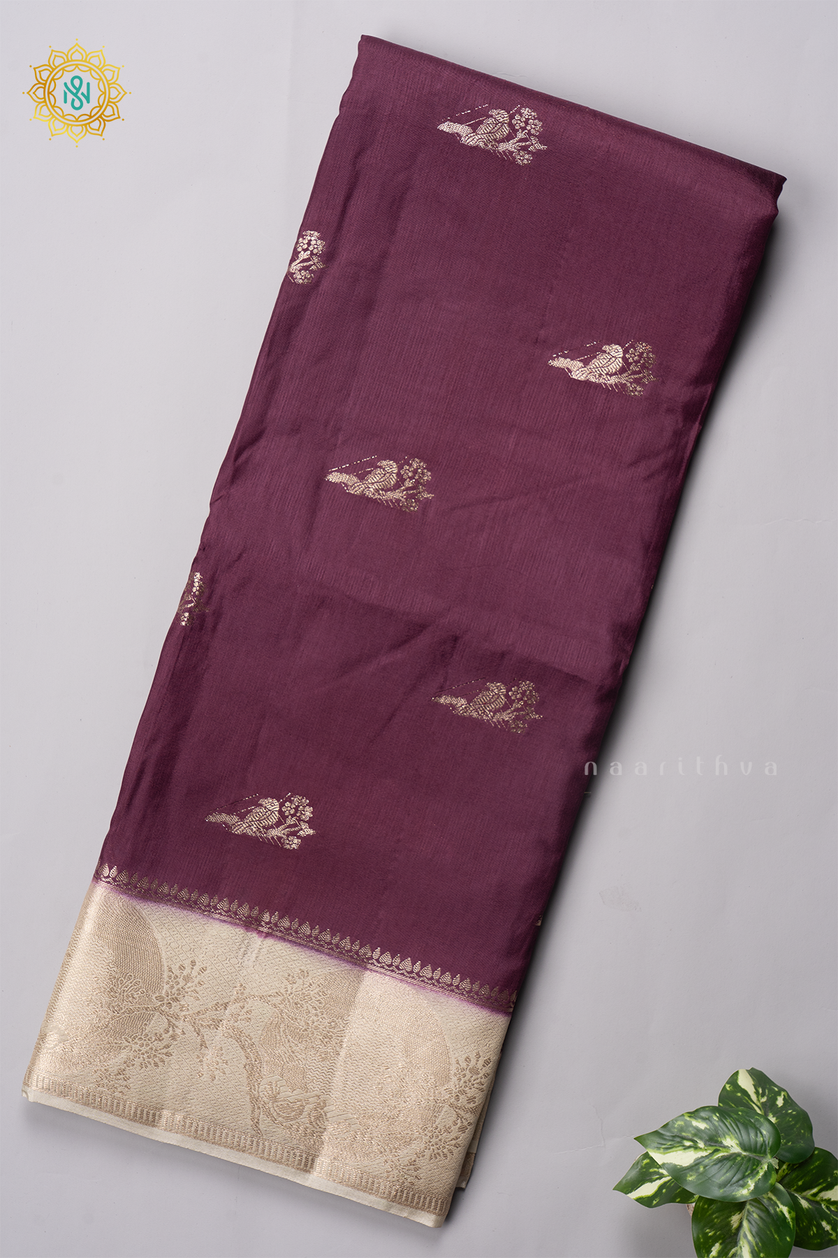 WINE WITH OFF WHITE - DOLA SILK