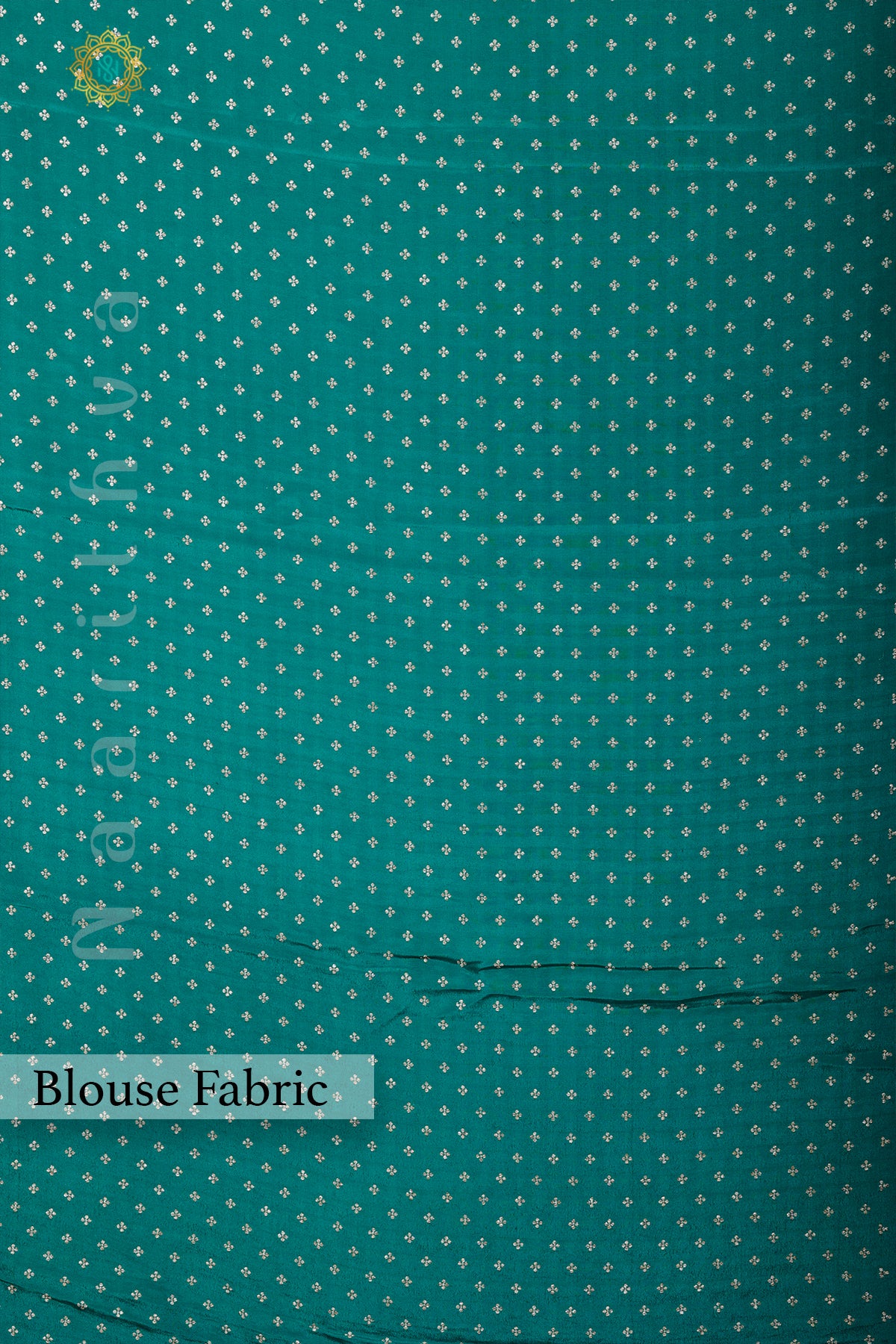 BROWN WITH TEAL GREEN - PURE BANARASI CREPE SILK