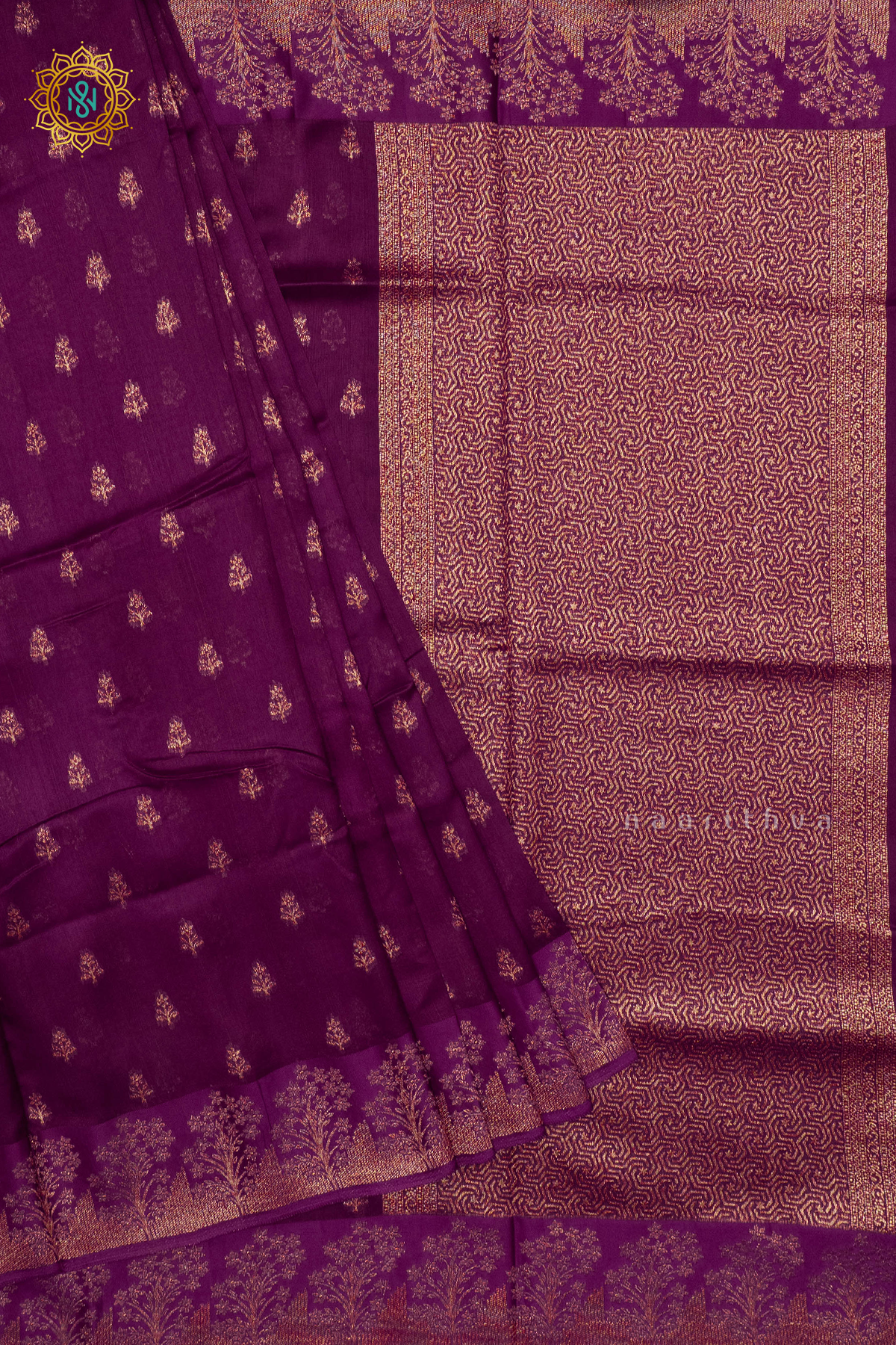 WINE - SEMI TUSSAR SILK