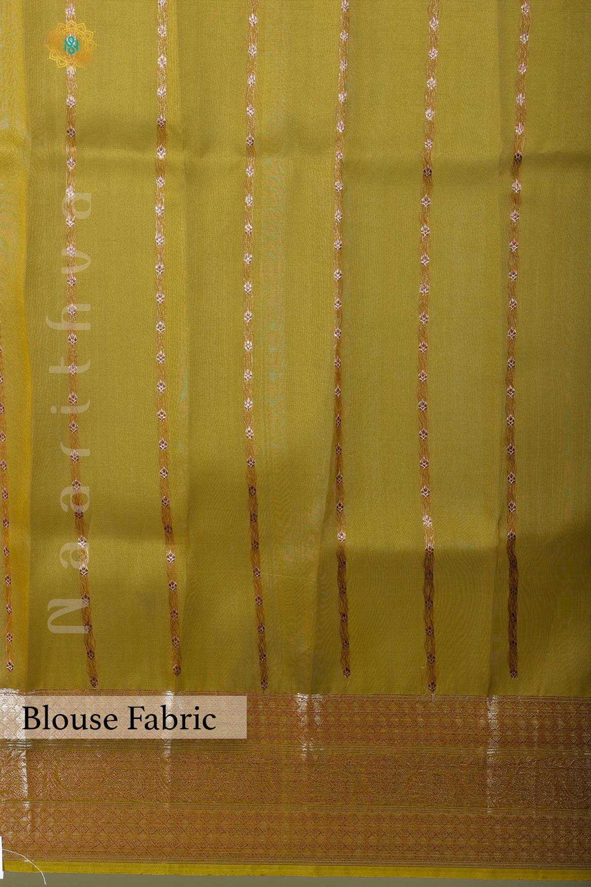 WINE WITH OLIVE GREEN - PURE BANARASI KORA SILK