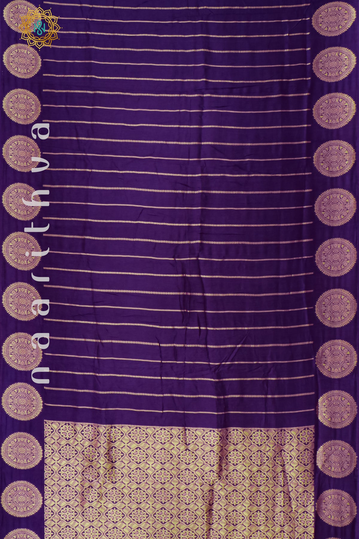 PURPLE WITH YELLOW - DOLA SILK