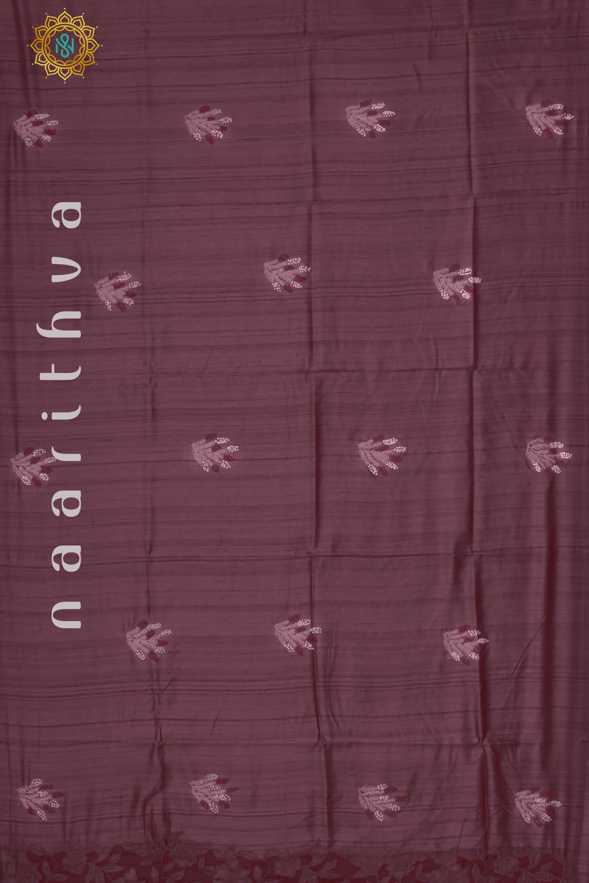 MAROON - TUSSAR SILK