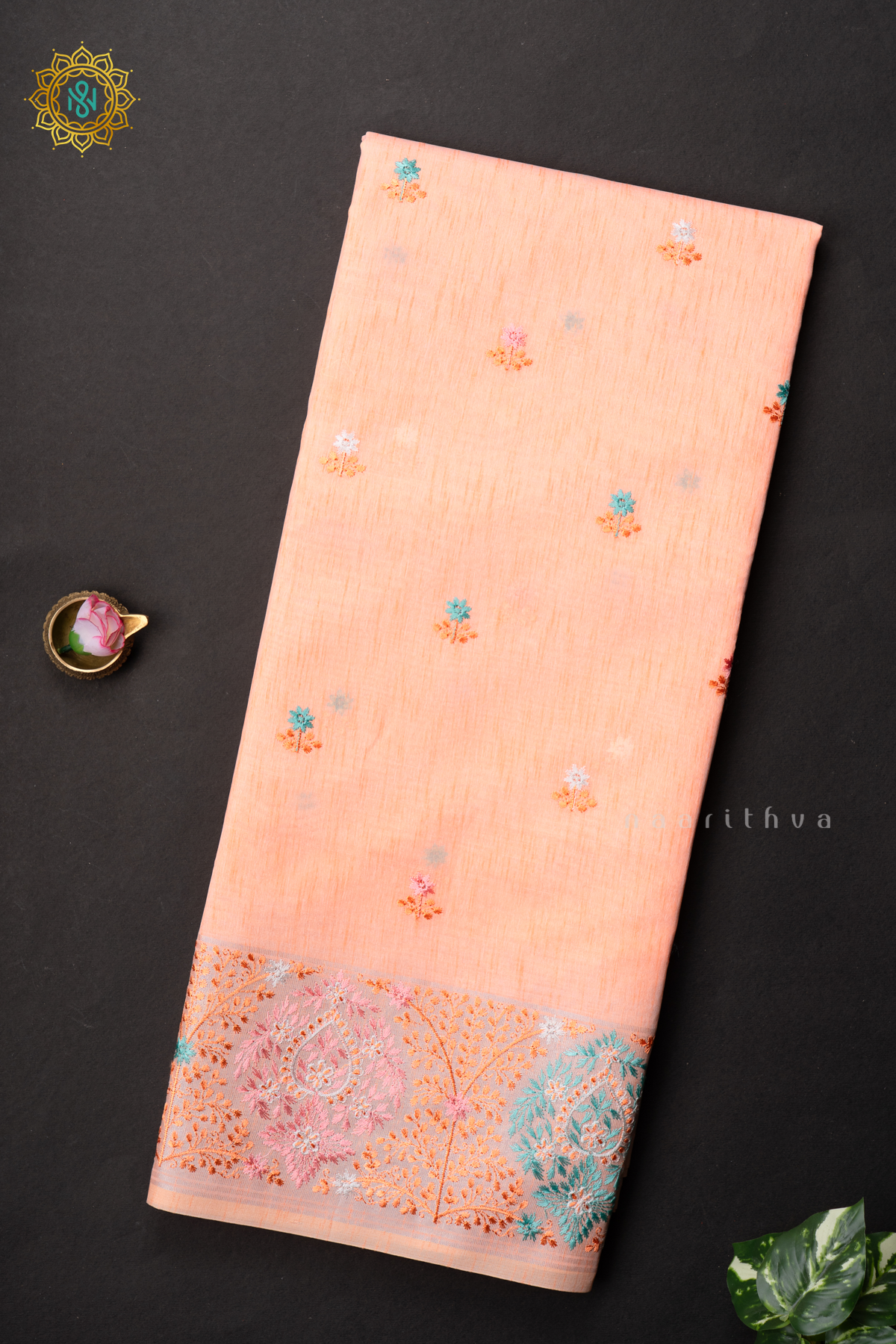 PEACHISH ORANGE - KORA COTTON