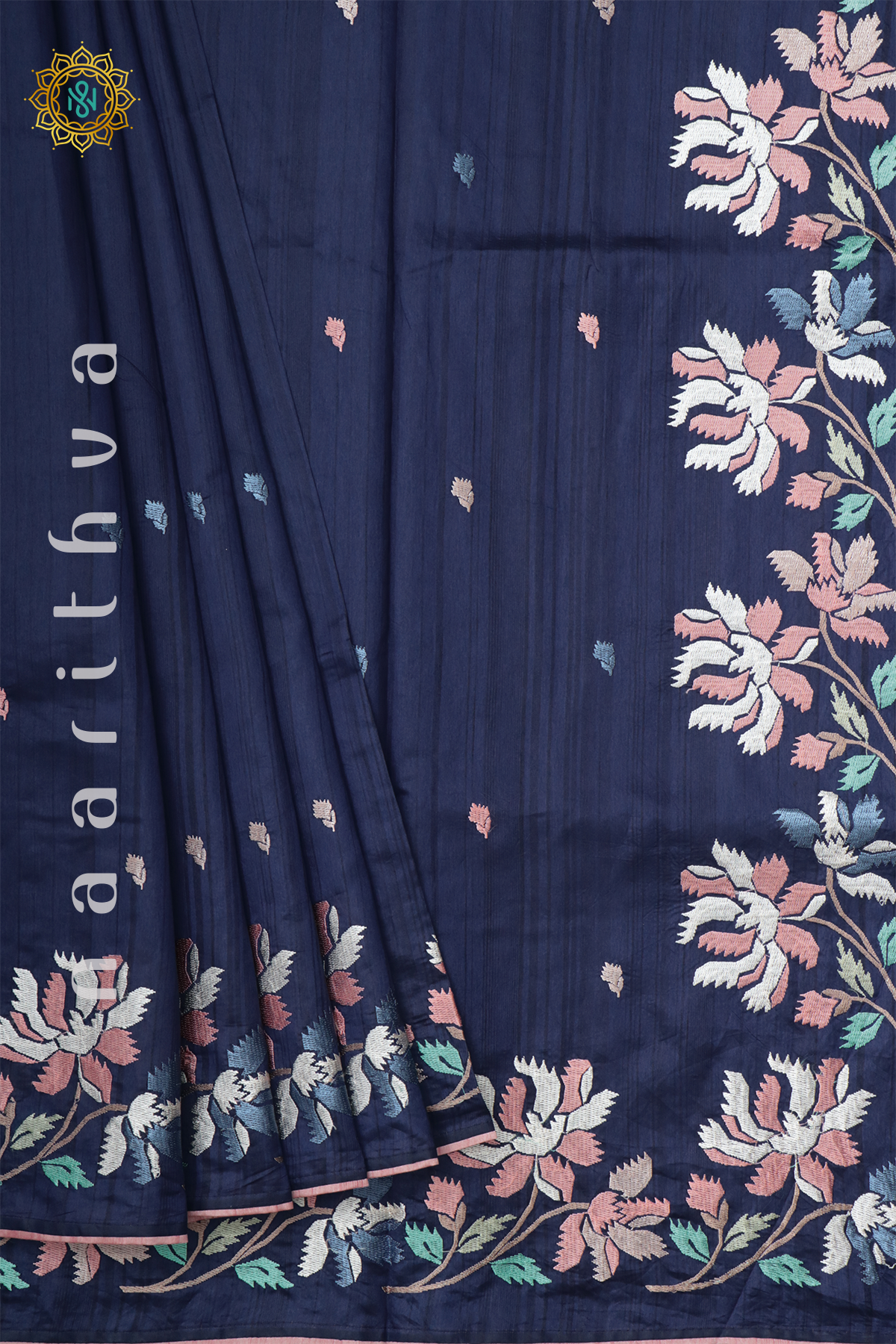 BLUE - SEMI TUSSAR SILK