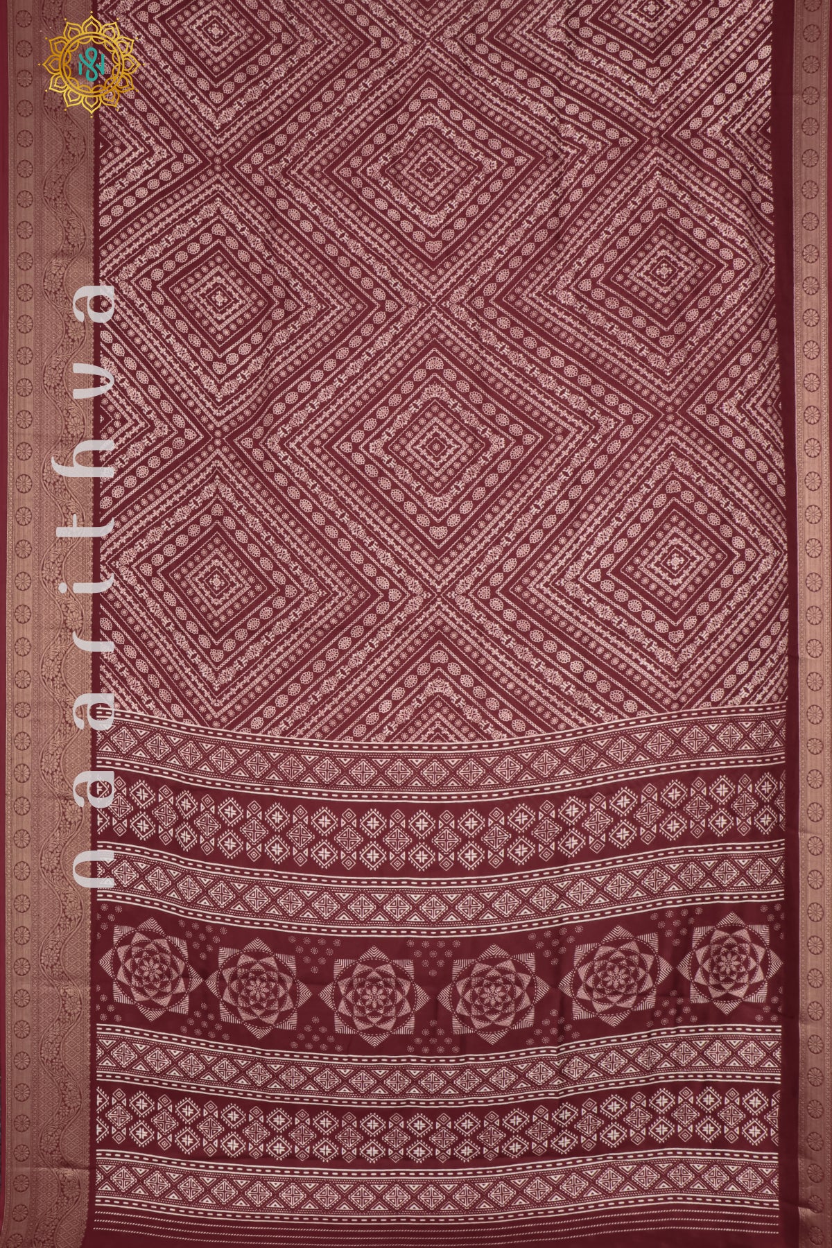 MAROON - SEMI GEORGETTE