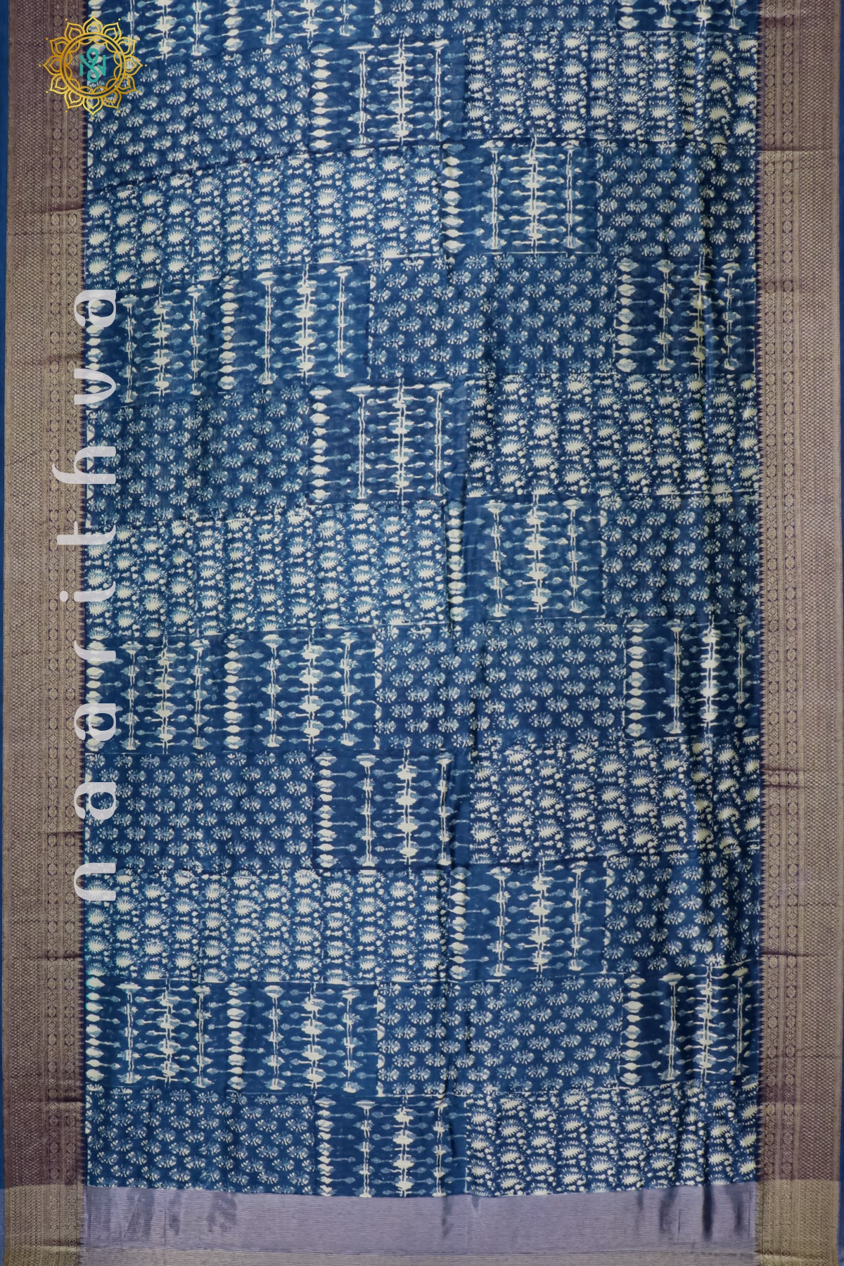 BLUE - CHANDERI SILK COTTON