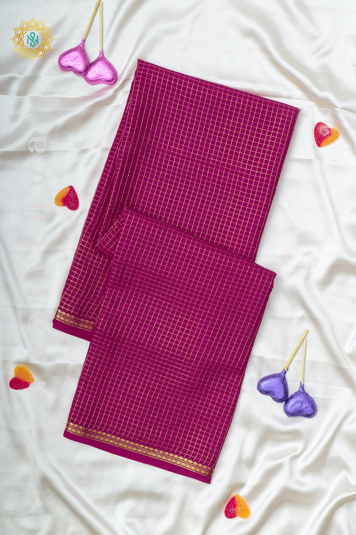 PINK - PURE MYSORE CREPE SILK