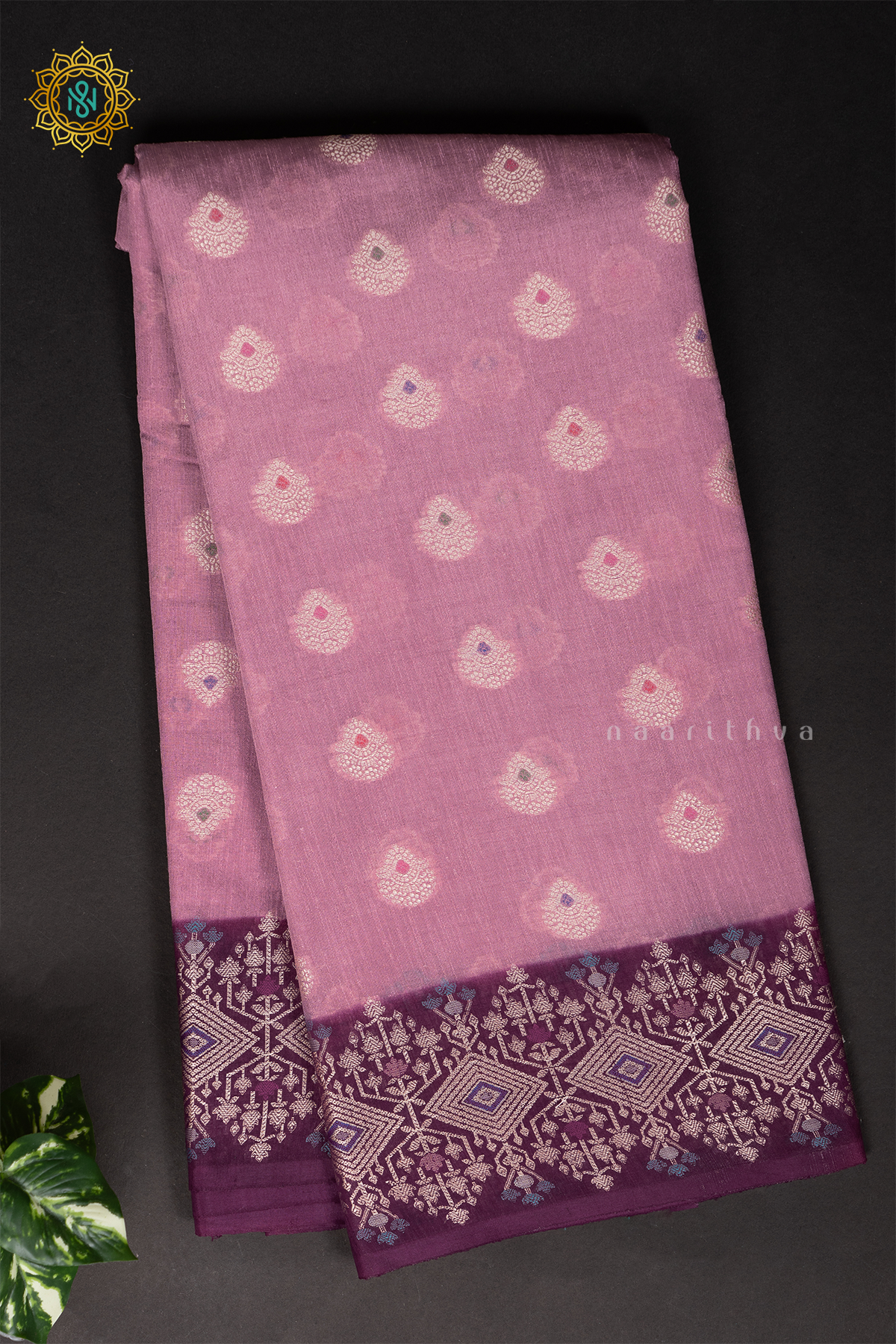PEACH WITH WINE - JUTE COTTON