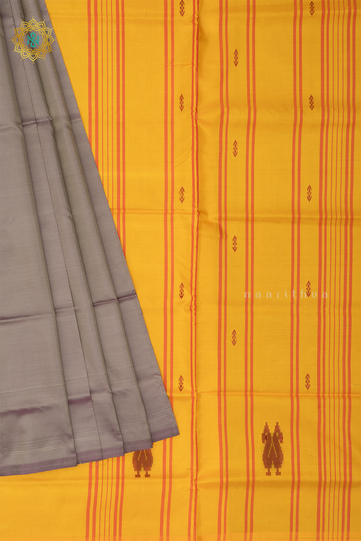 GREY WITH YELLOW - BANANA PITH
