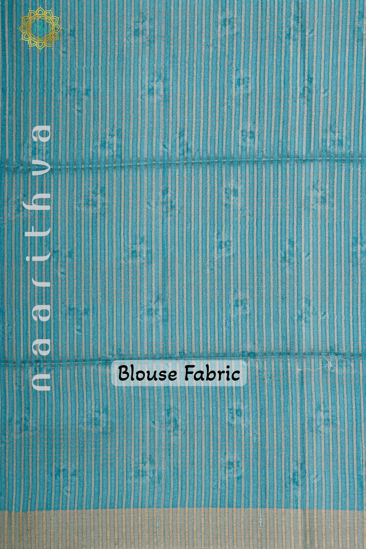 AQUA BLUE - SEMI TUSSAR SILK