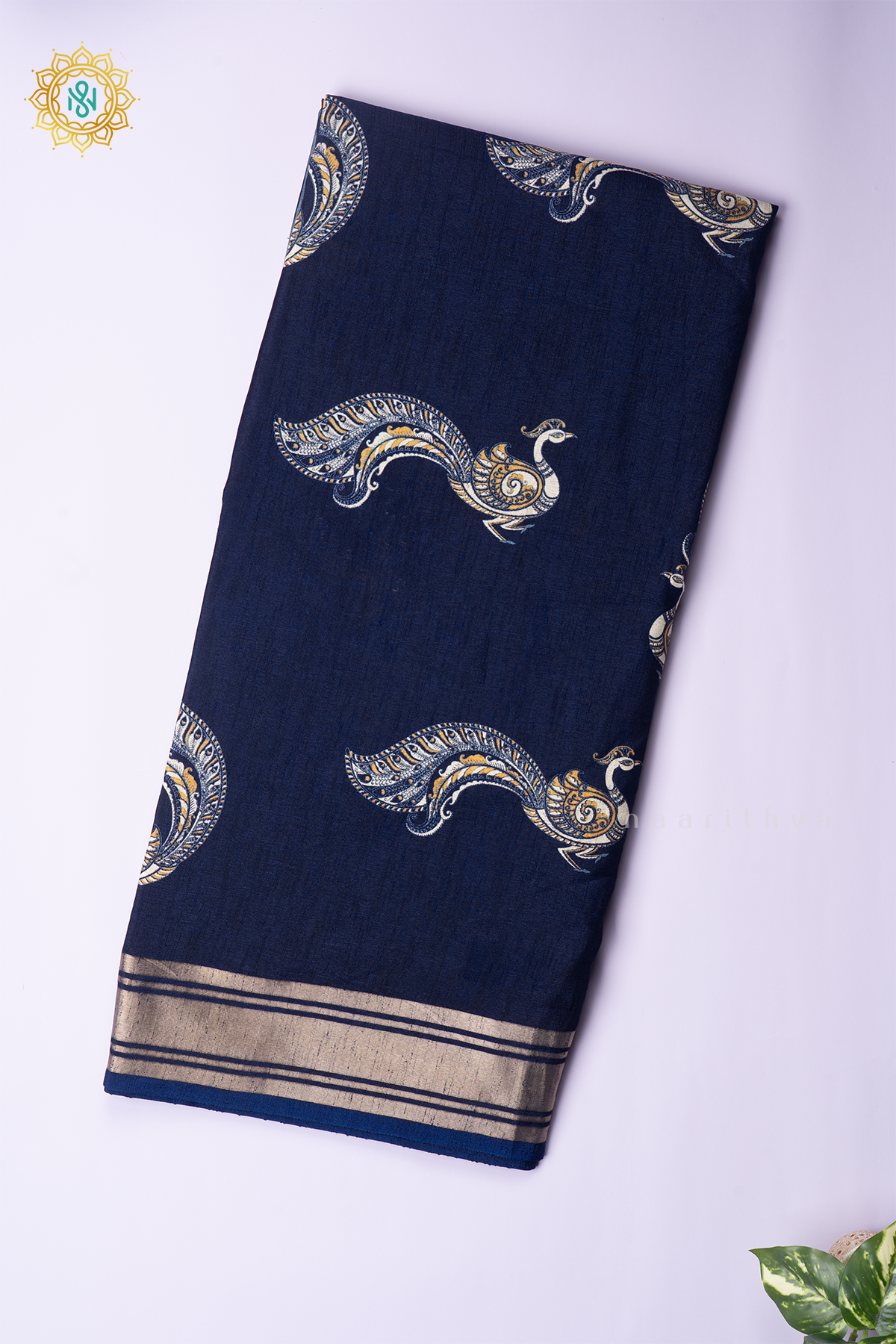 NAVY BLUE - SEMI DOLA SILK