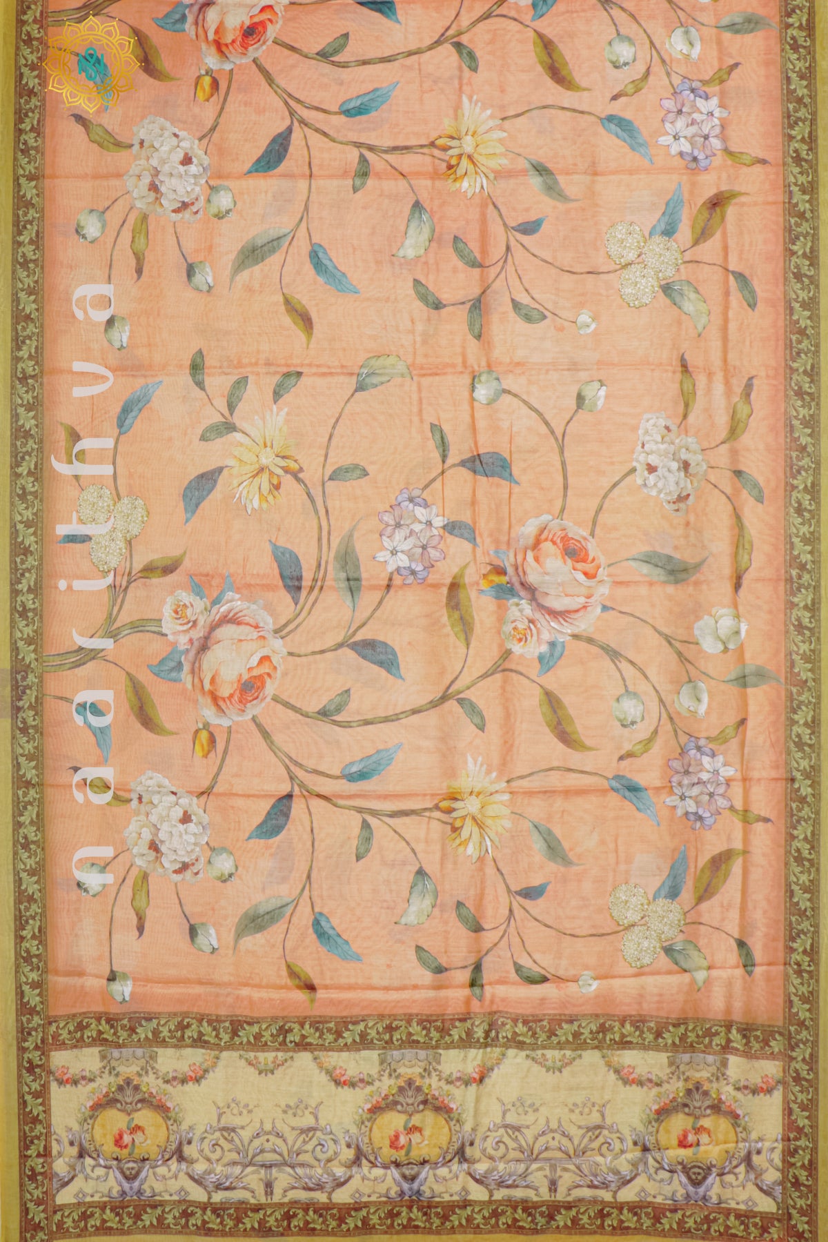 PEACHISH ORANGE - SOFT TISSUE LINEN