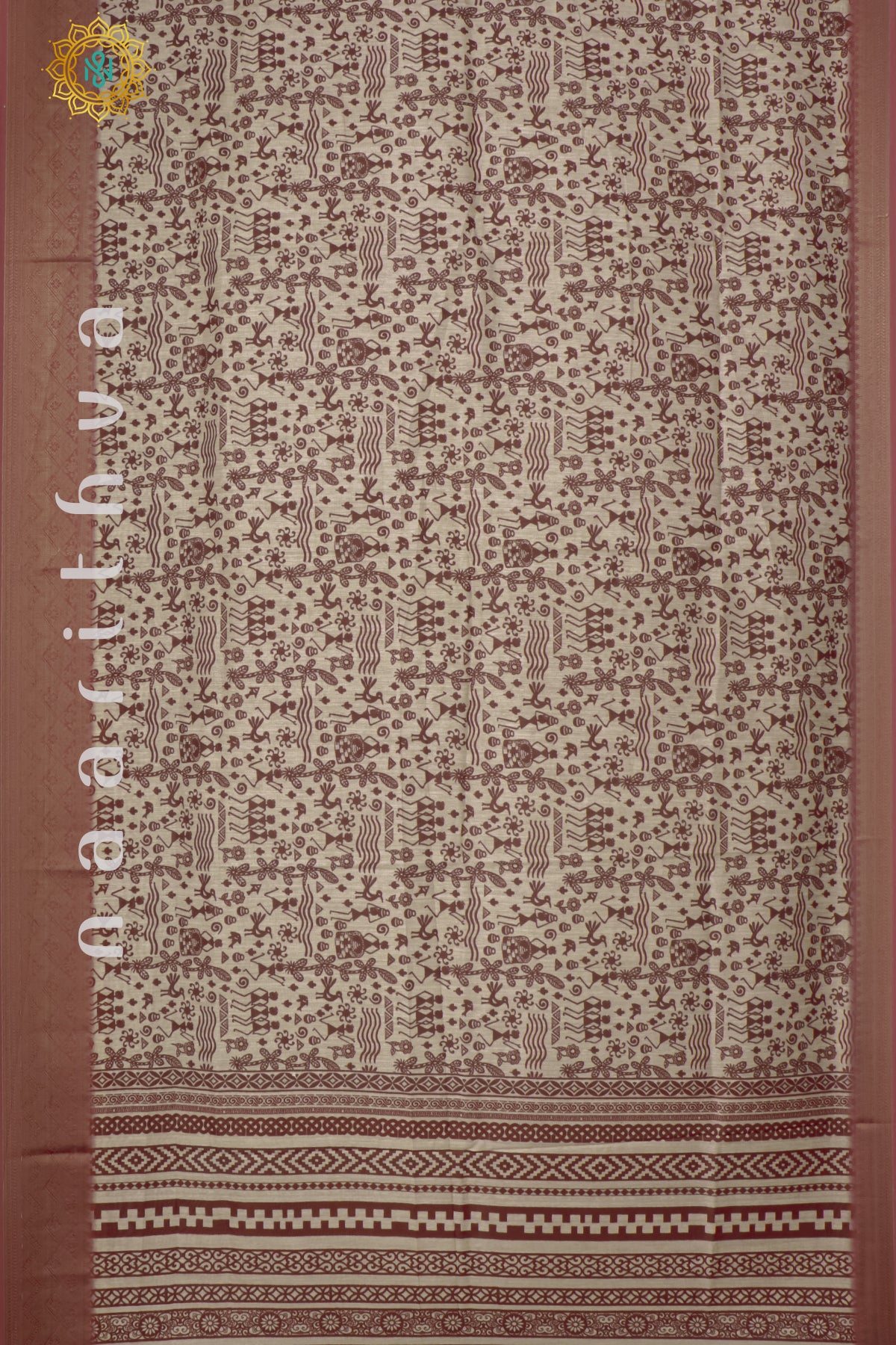 MAROON - CHANDERI SILK COTTON