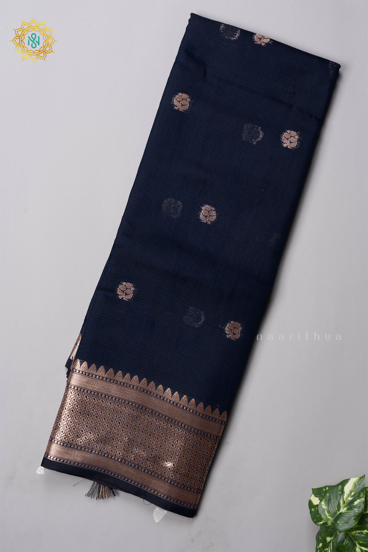 NAVY BLUE - SILK COTTON