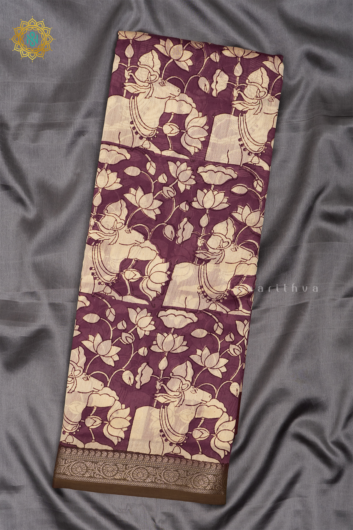 MAROON - CHANDERI SILK COTTON