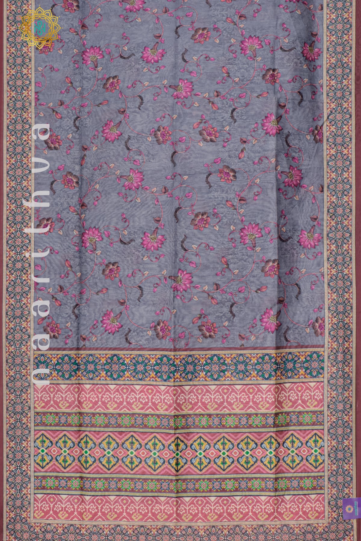 GREY - CHANDERI SILK COTTON