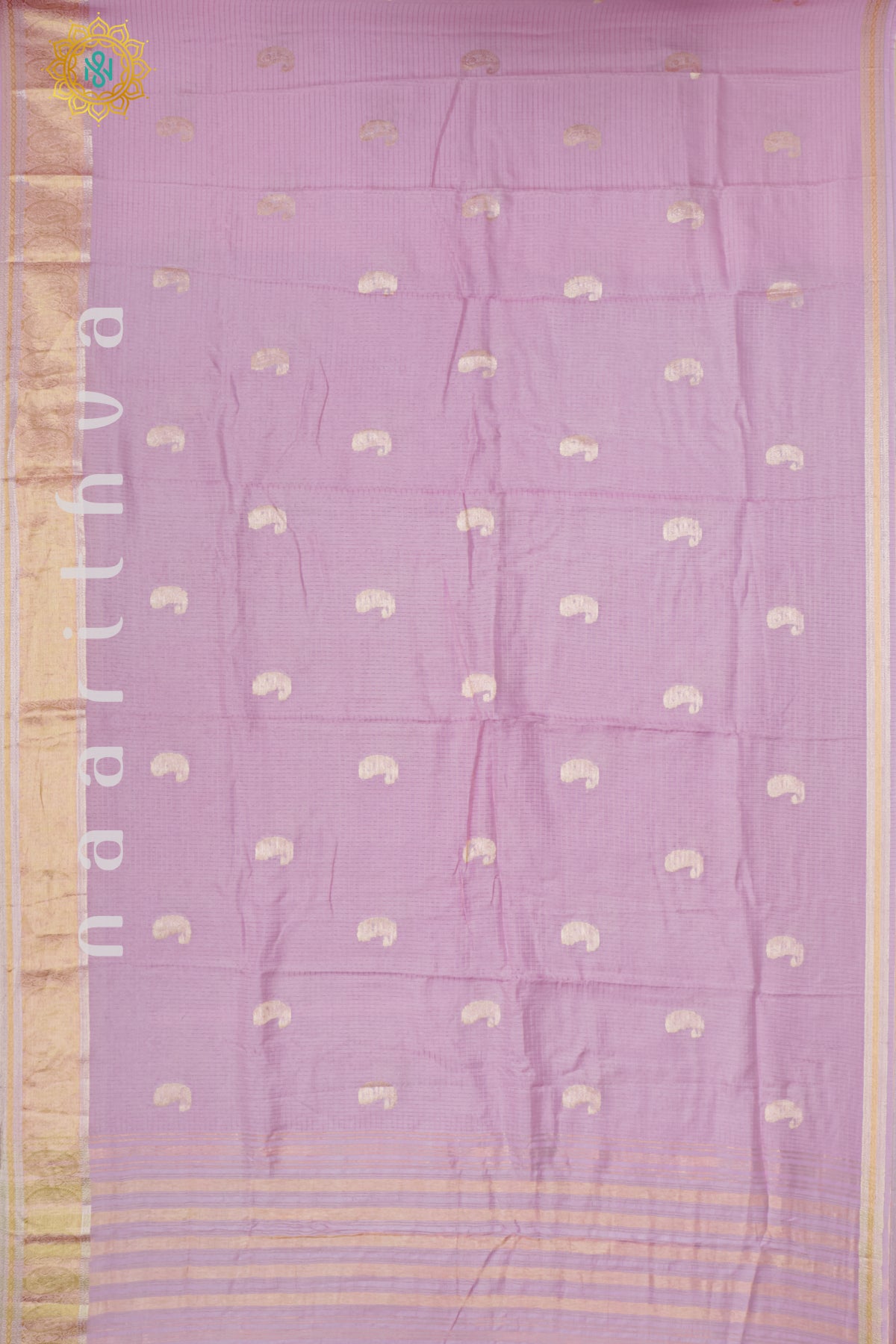 LIGHT PINK WITH RANI PINK - DOLA SILK