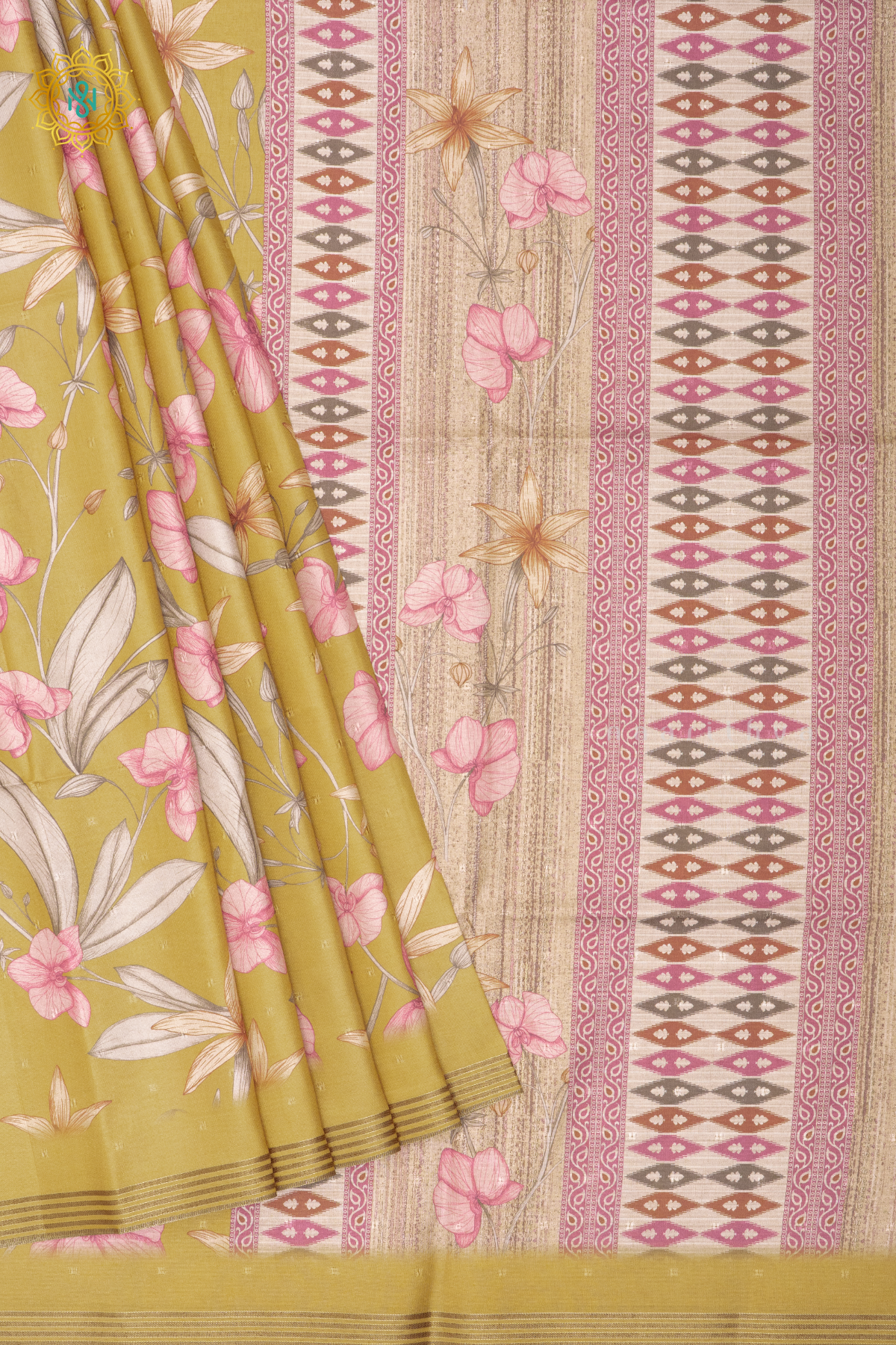 YELLOW - SEMI TUSSAR SILK