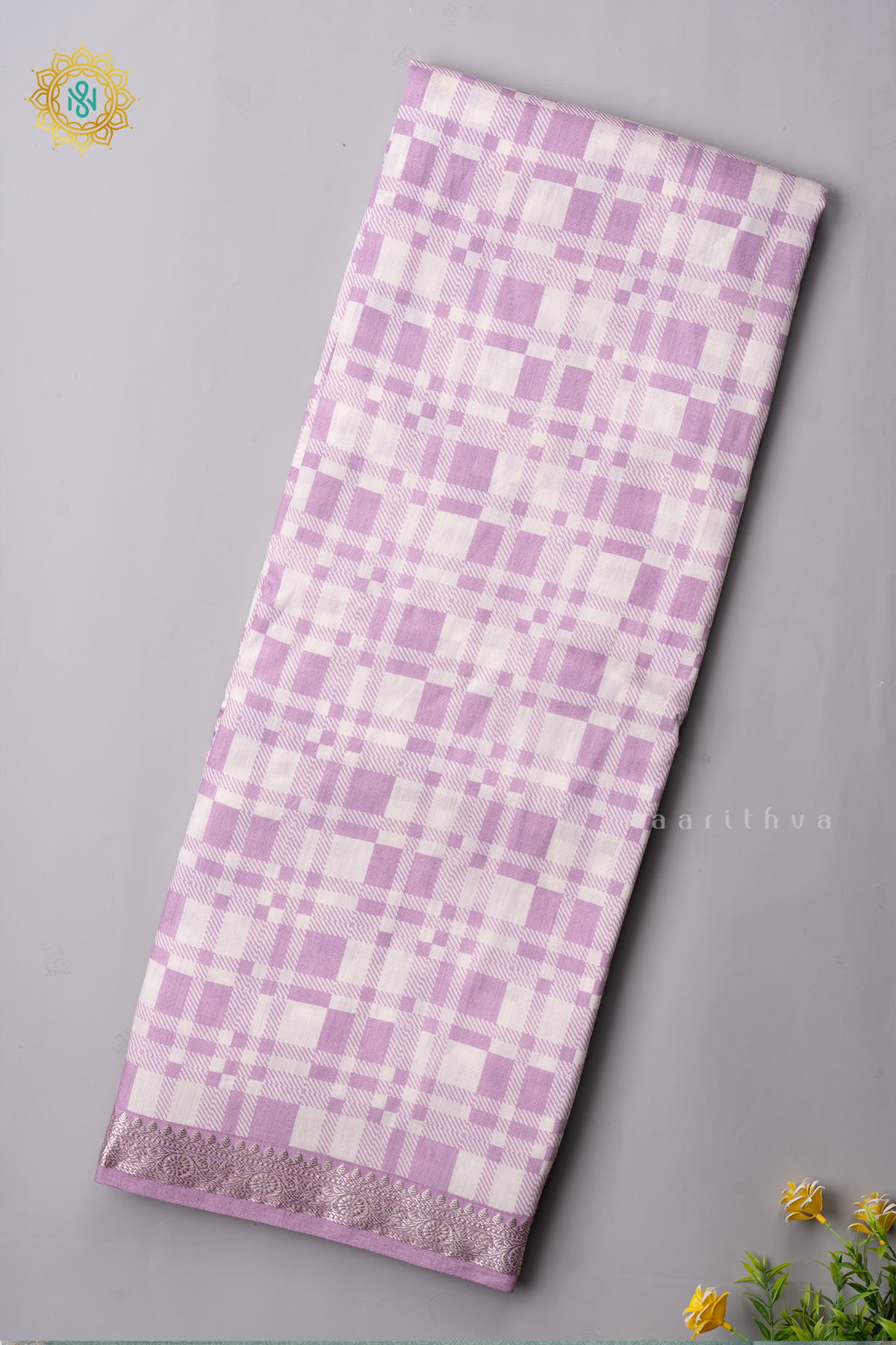 LAVENDER WITH WHITE - BUTTER CREPE