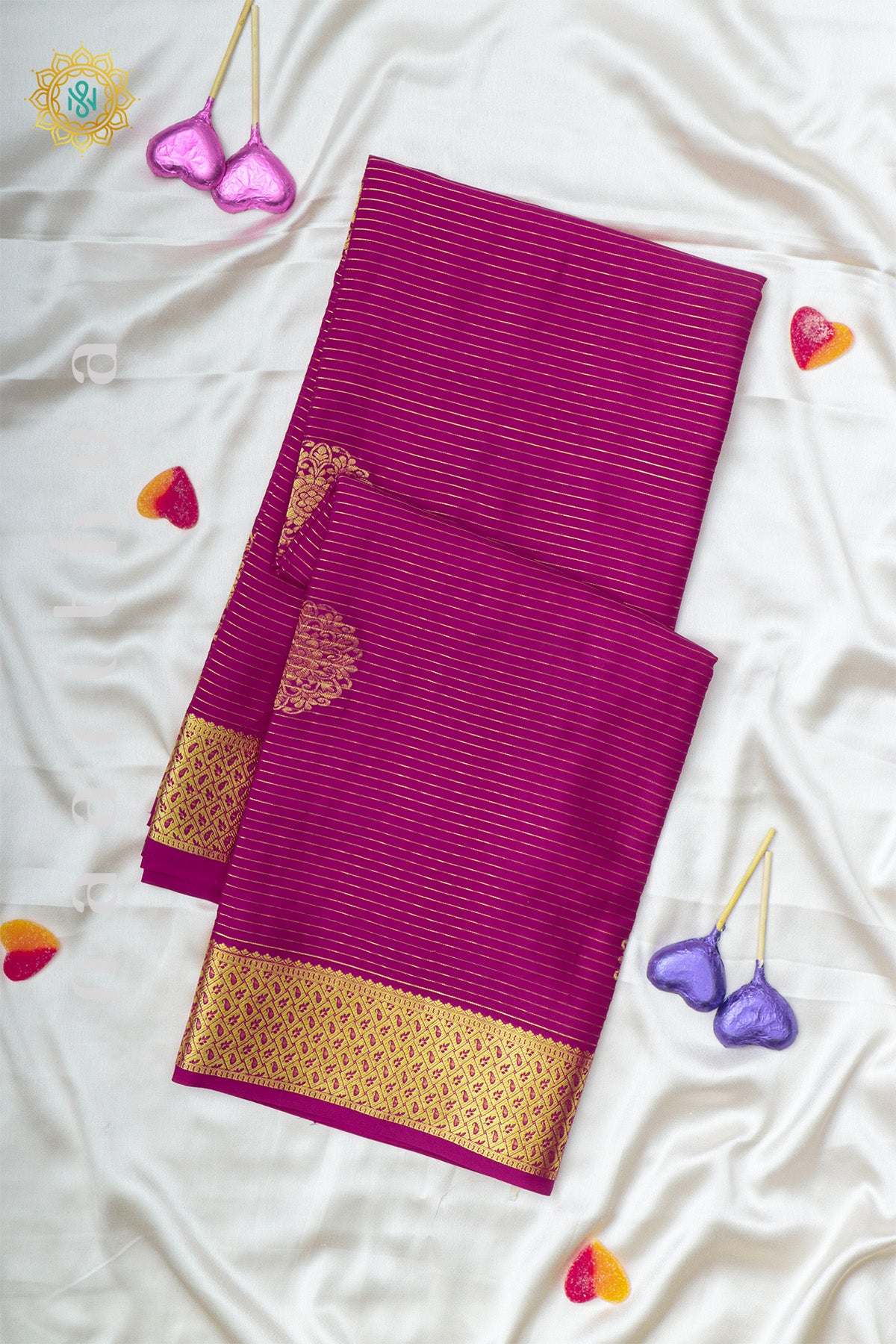 PINK - PURE MYSORE CREPE SILK