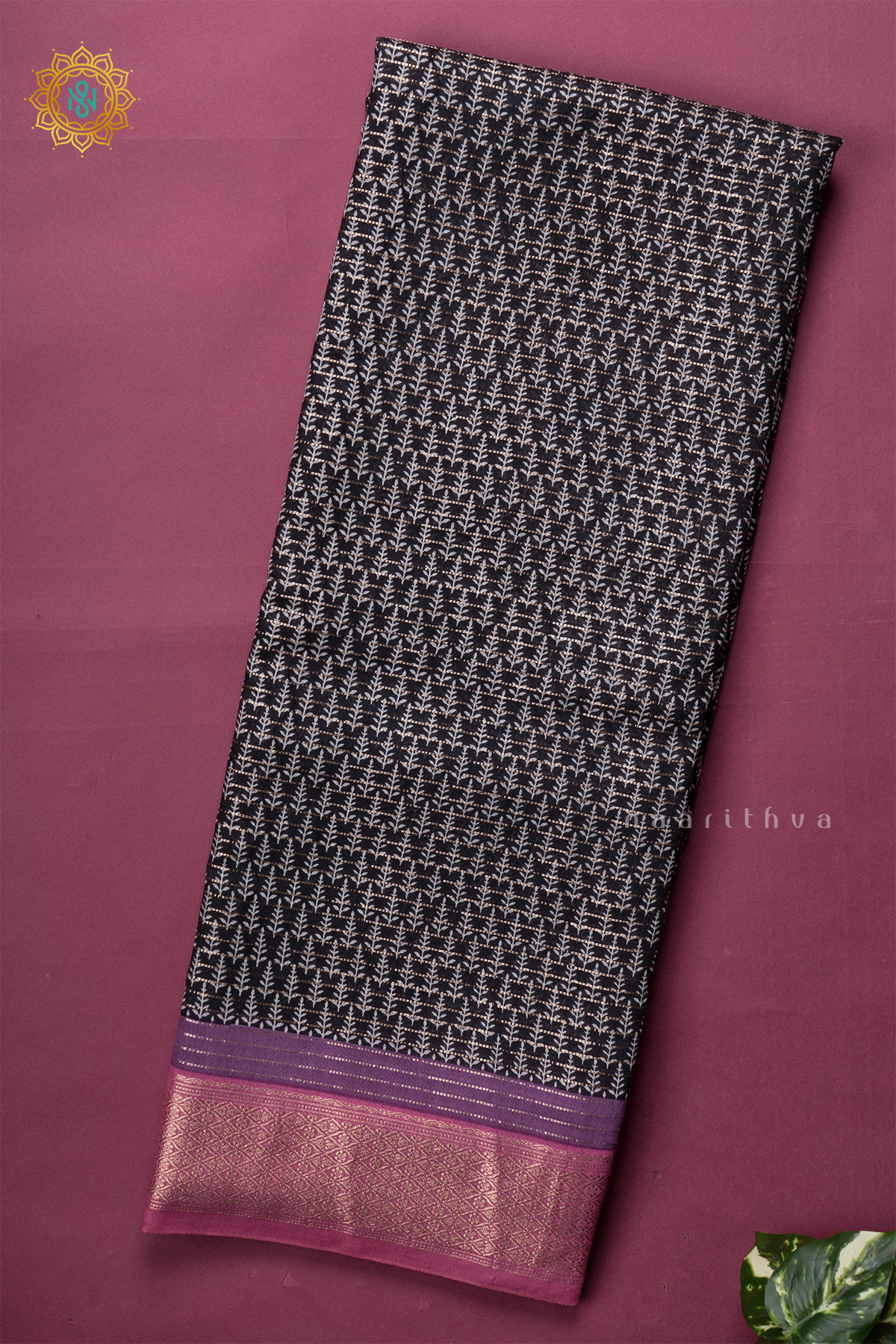 BLACK WITH PINK - BUTTER CREPE