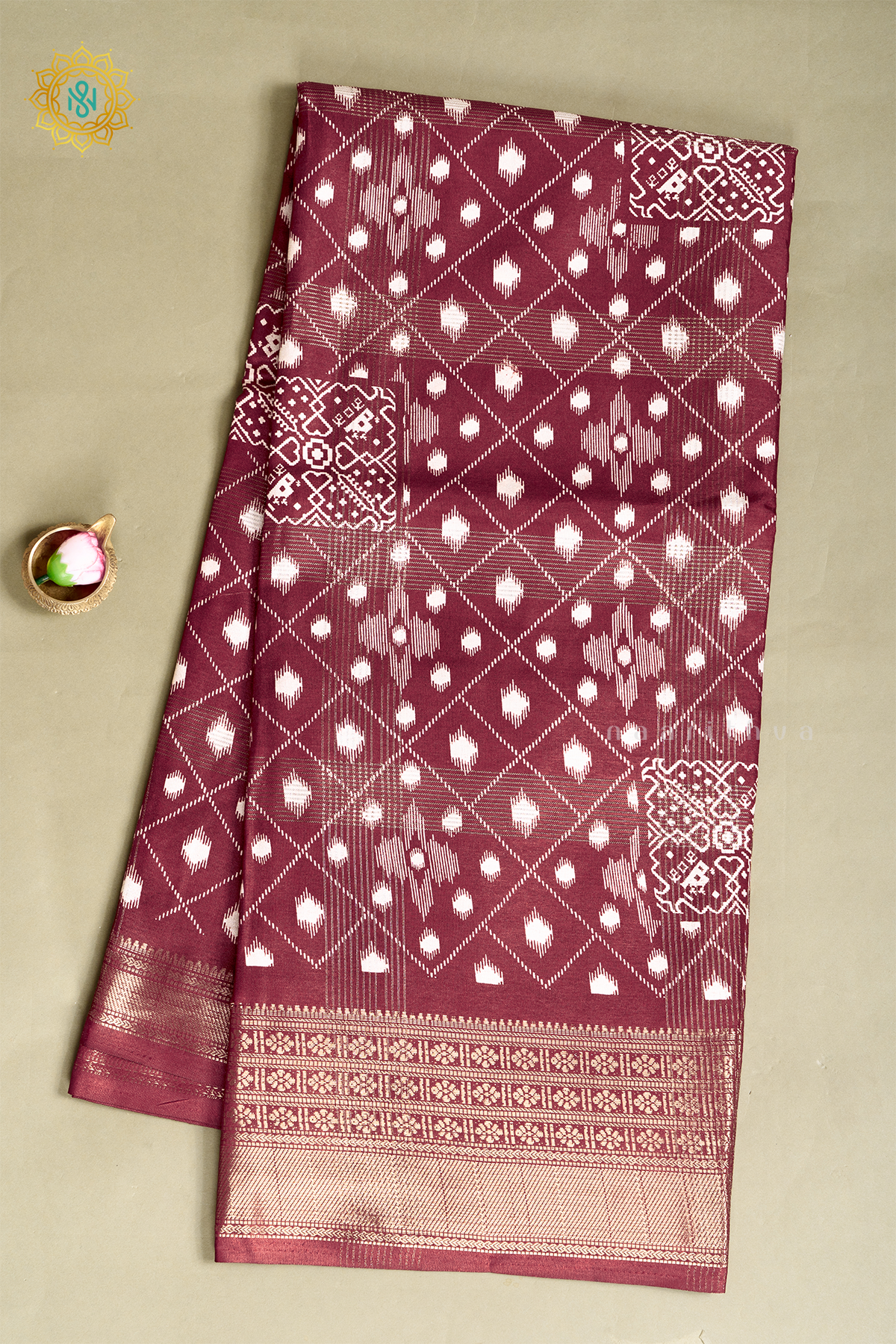MAROON - DOLA SILK