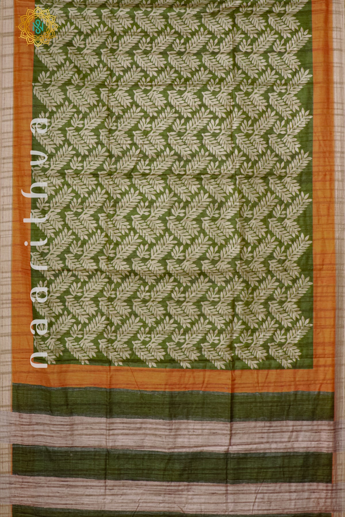 GREEN WITH ORANGE - KOTHA TUSSAR