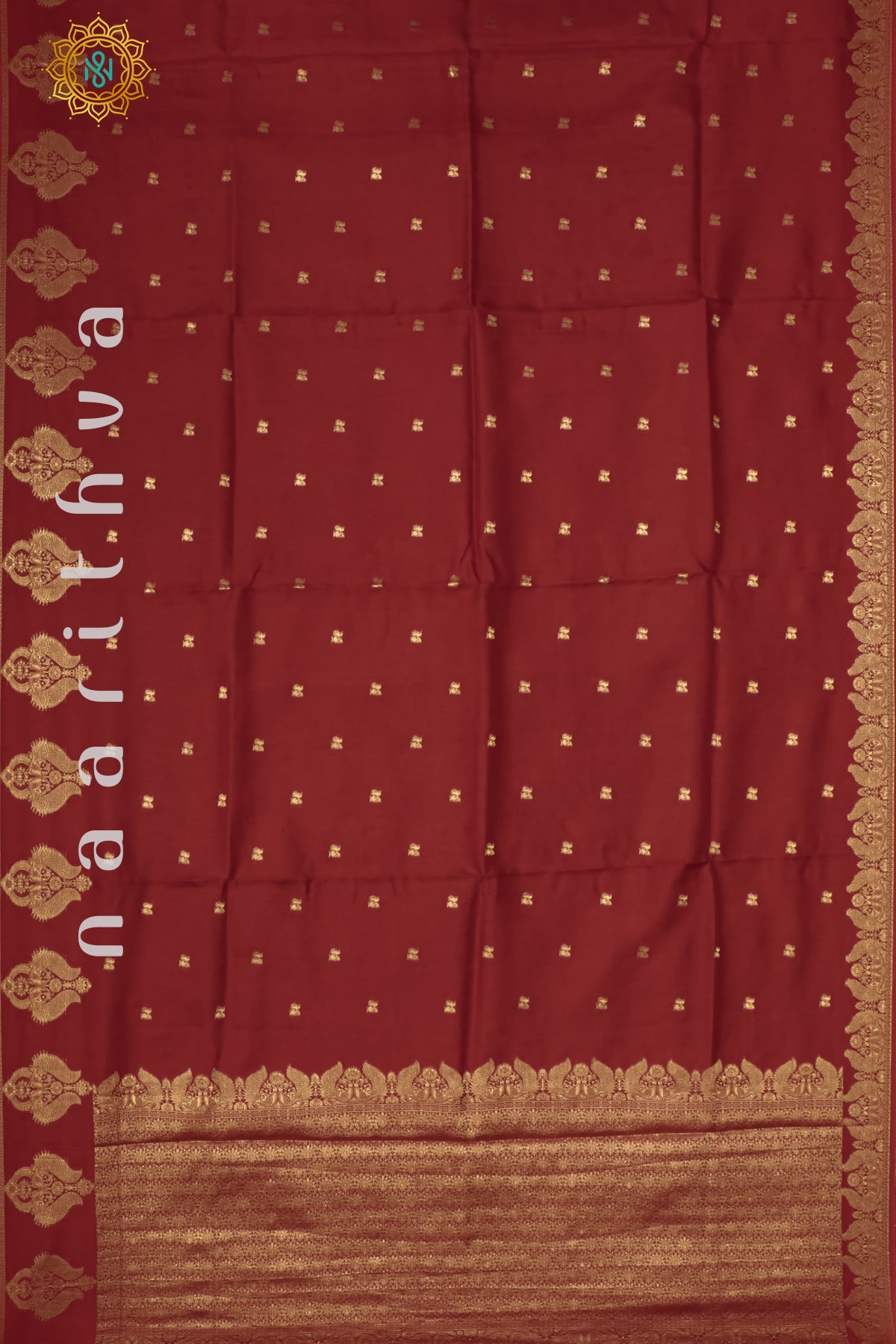 RED WITH PURPLE - DOLA SILK